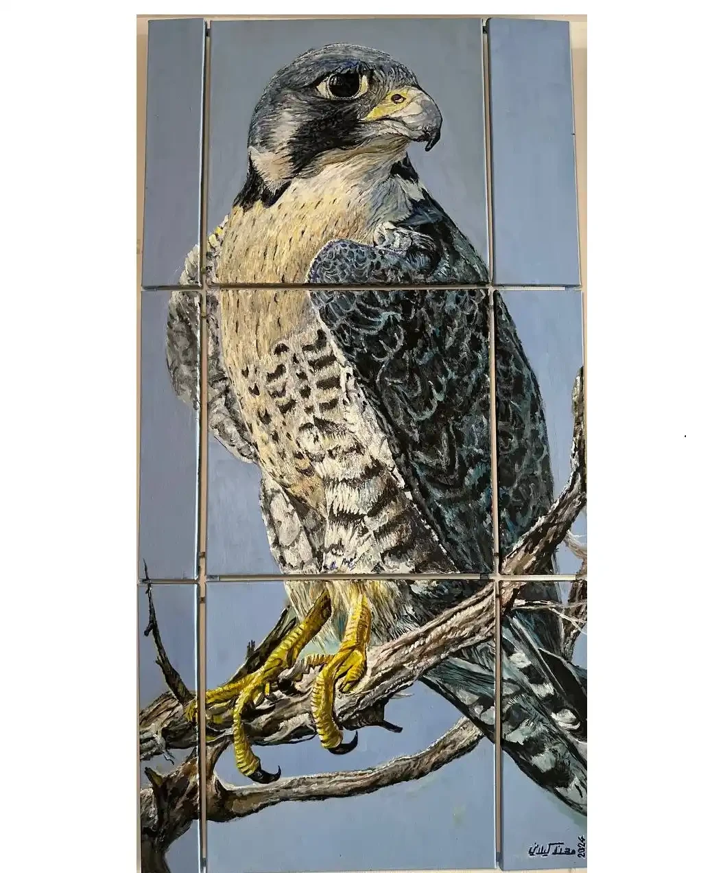 Featured image of Pulse of the Arabian Falcon (A Vision from Nine Windows) - Artwork