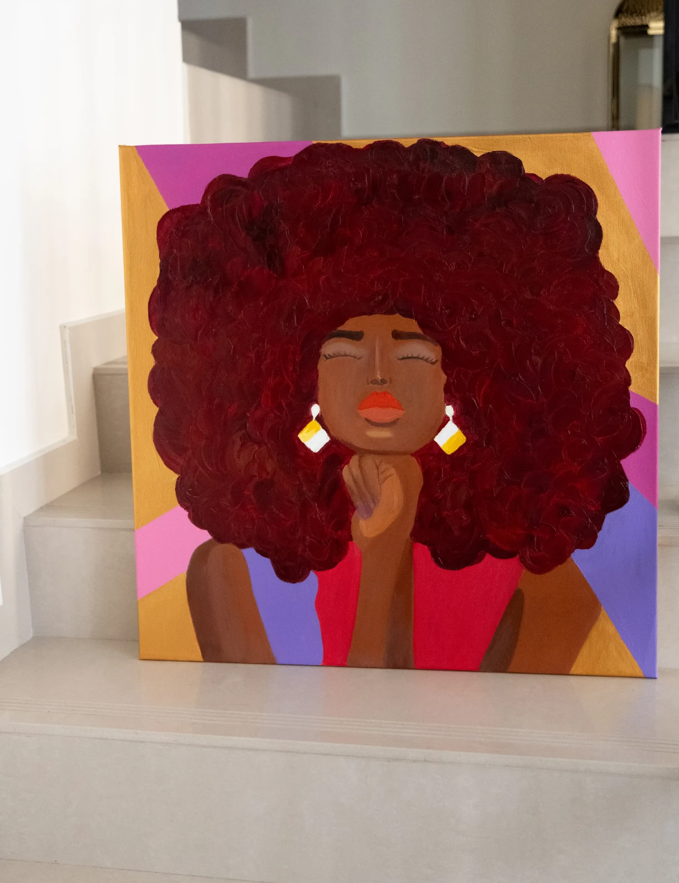 Malika “female pop art portrait”