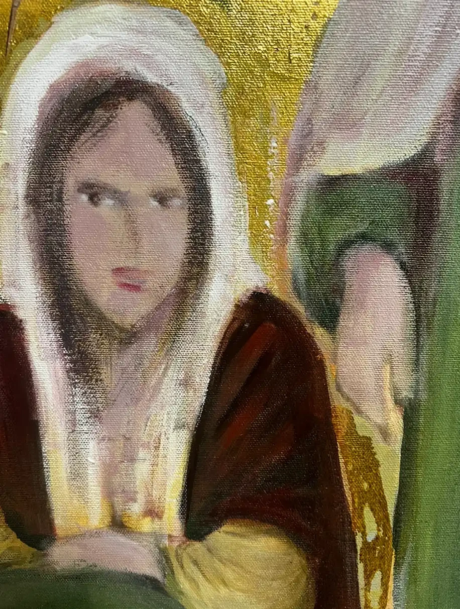 Palestinian women & Orange trees - Artwork