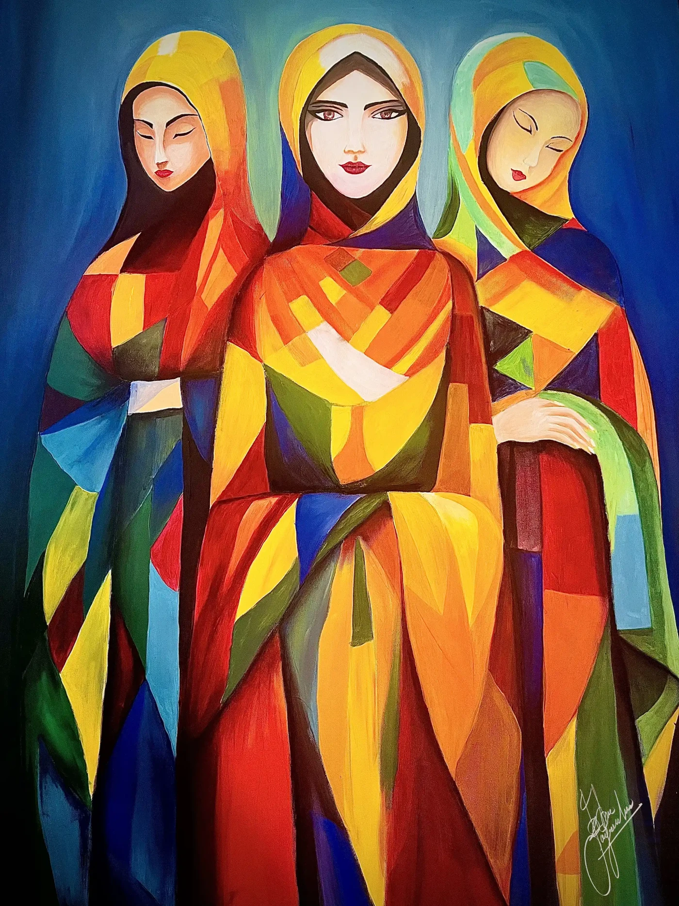 Chroma Tales- Women Expressing in Vibrant Hues - Artwork