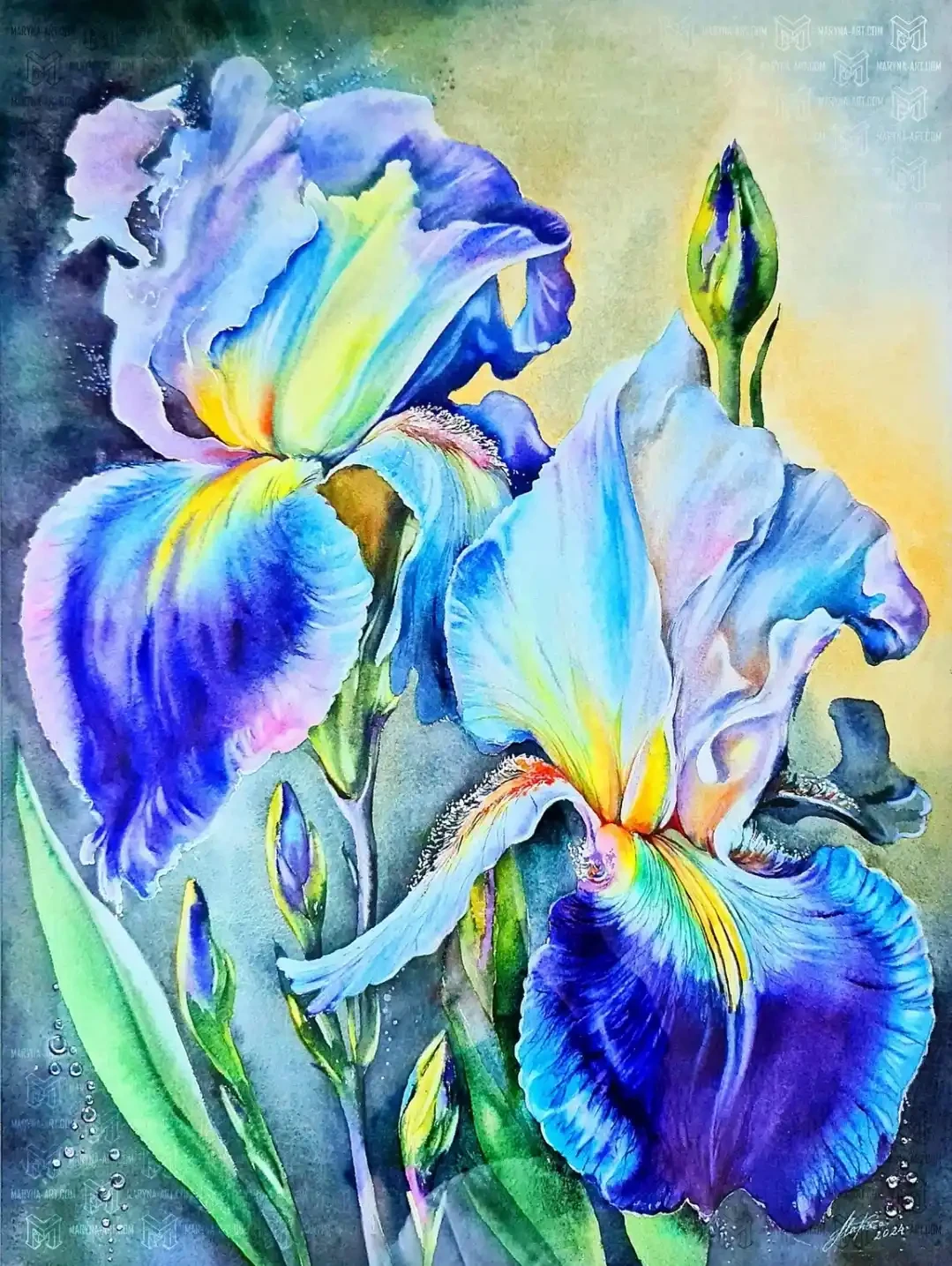 Featured image of "Blue Irises”
