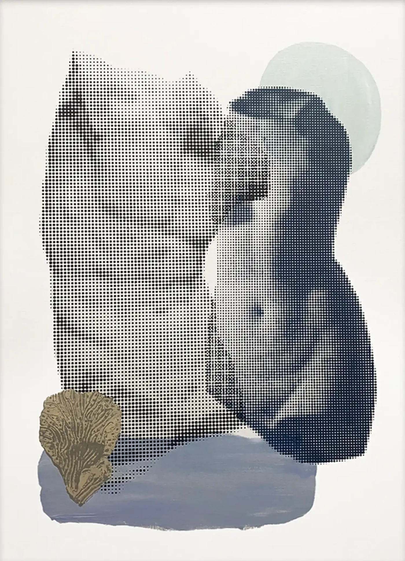 Featured image of Halftone Statue Meets Earthy Vibes - Artwork