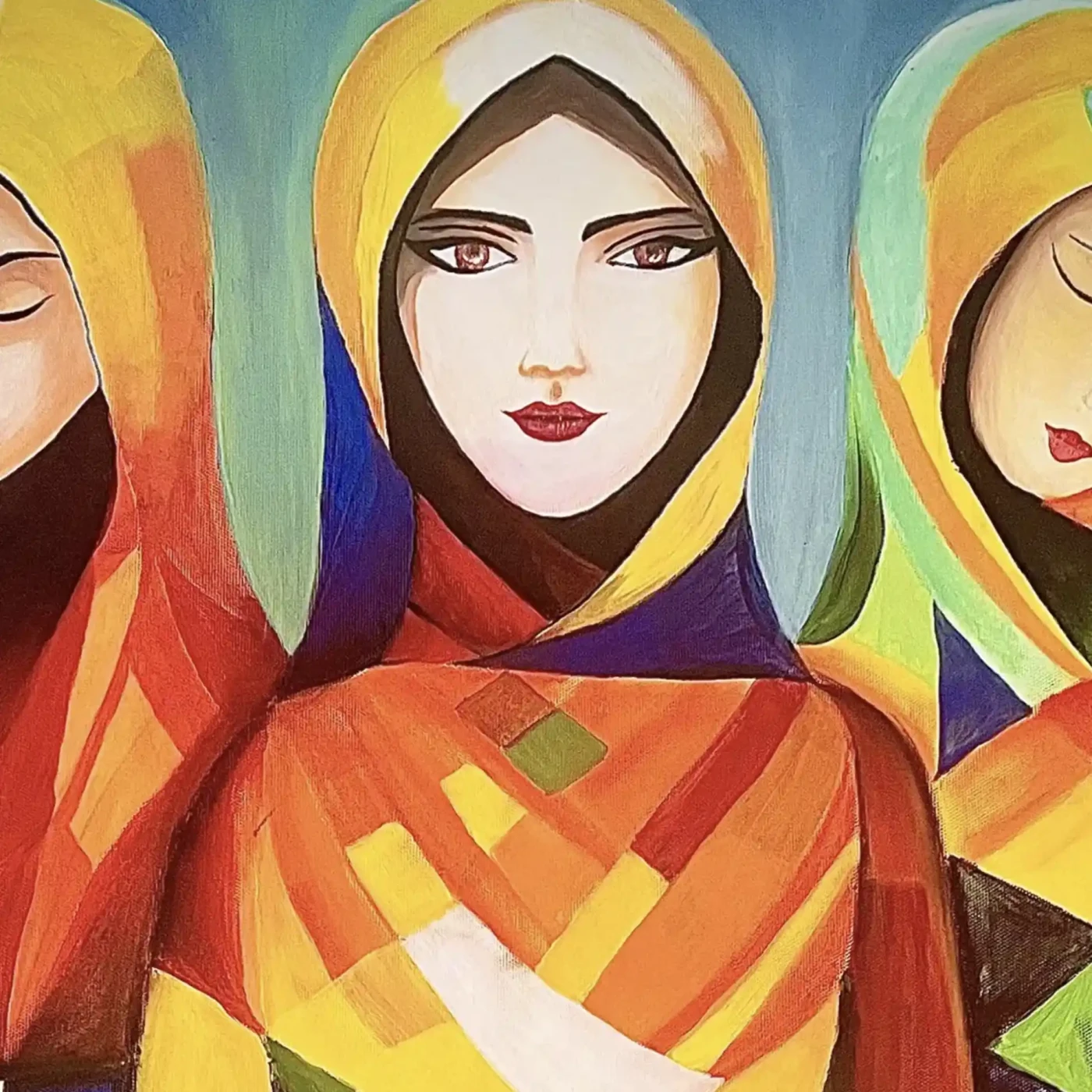 Chroma Tales- Women Expressing in Vibrant Hues - Artwork