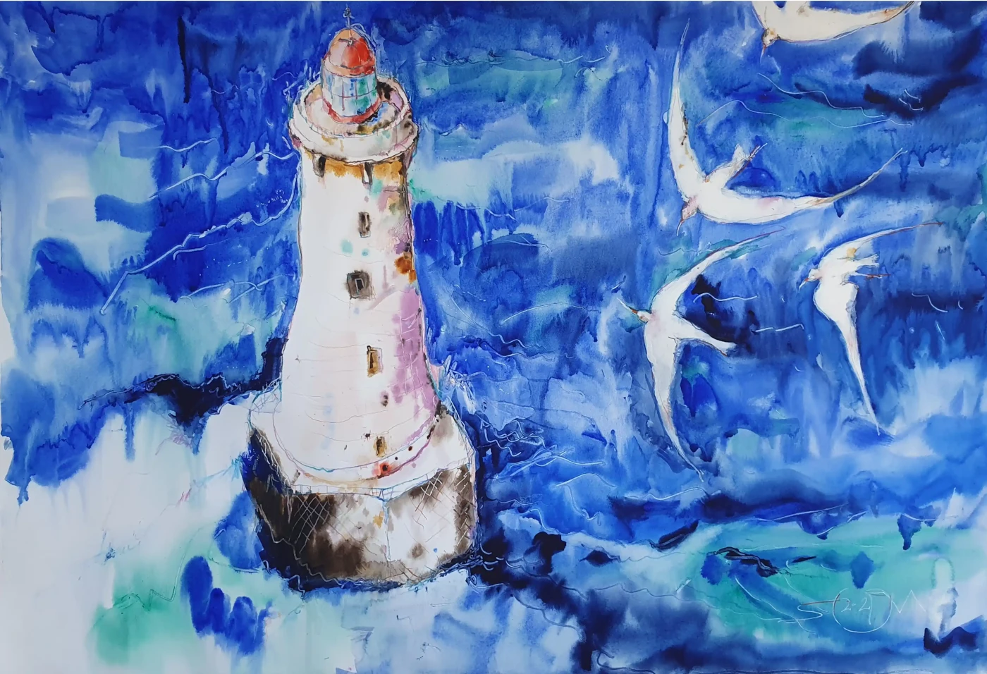 Featured image of Stormy Lighthouse - Artwork