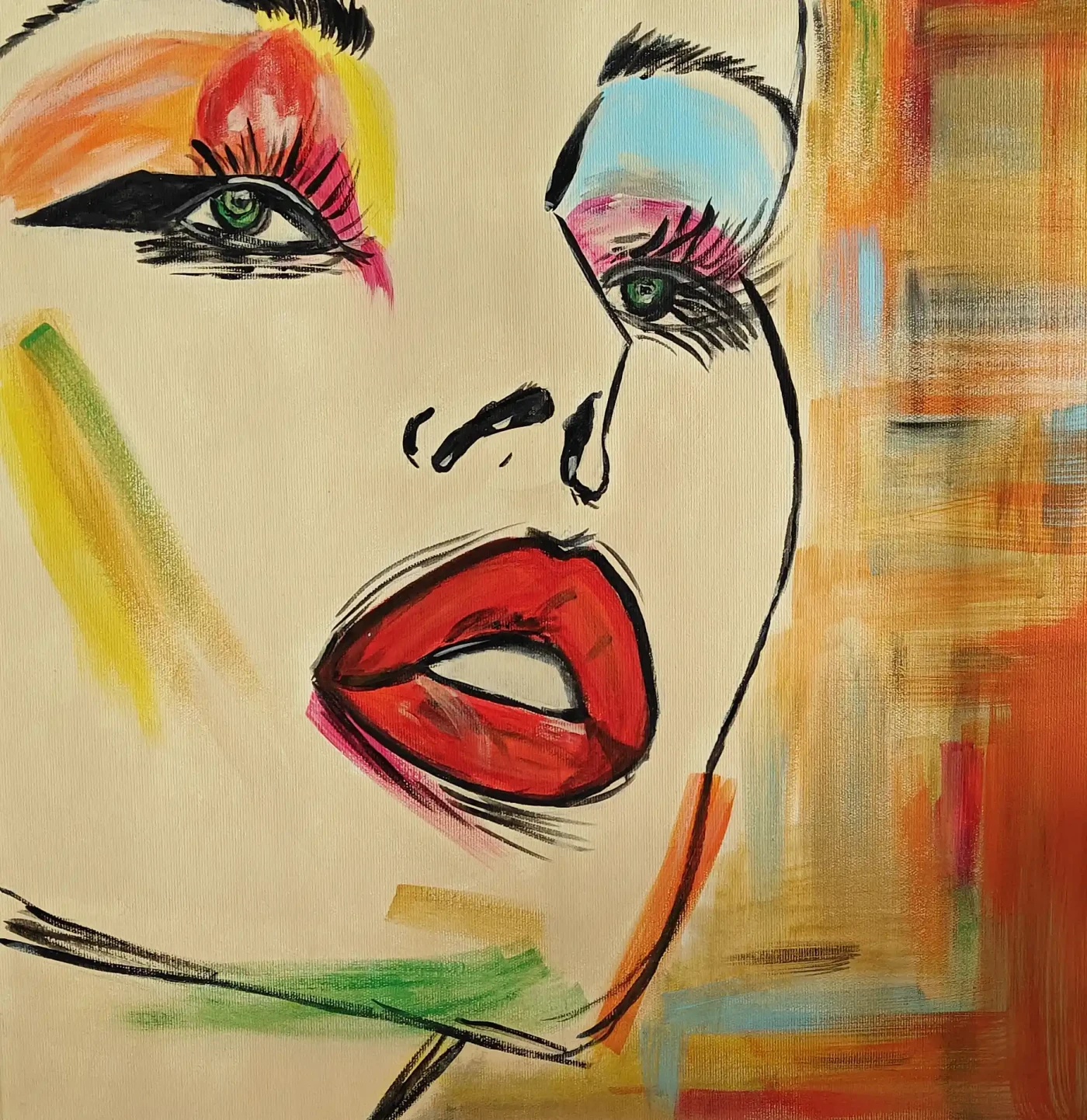 Featured image of Pop art female portarait