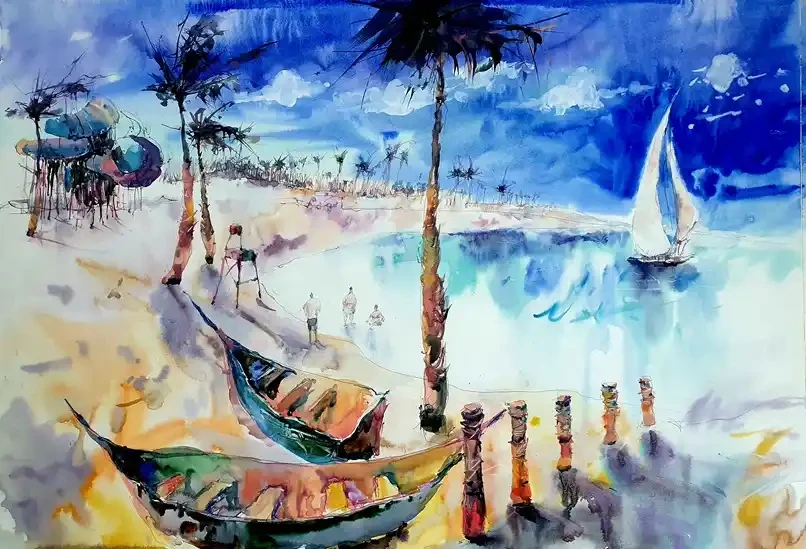 Featured image of La Mer Beach - Artwork