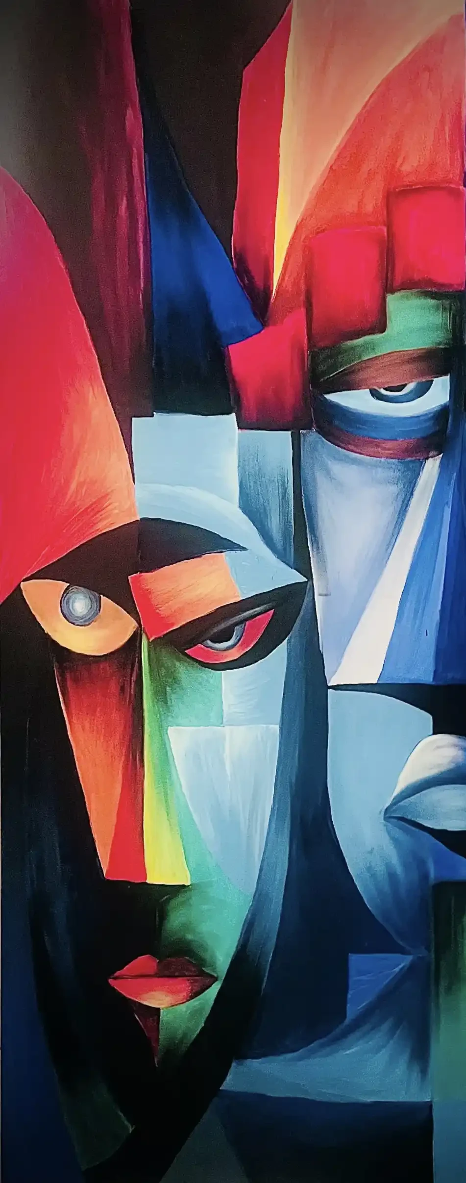 Trilogy of Emotions in Vibrant Hues - Artwork