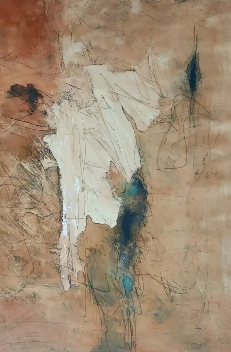 Echoes Beneath the Dust - Abstract Art