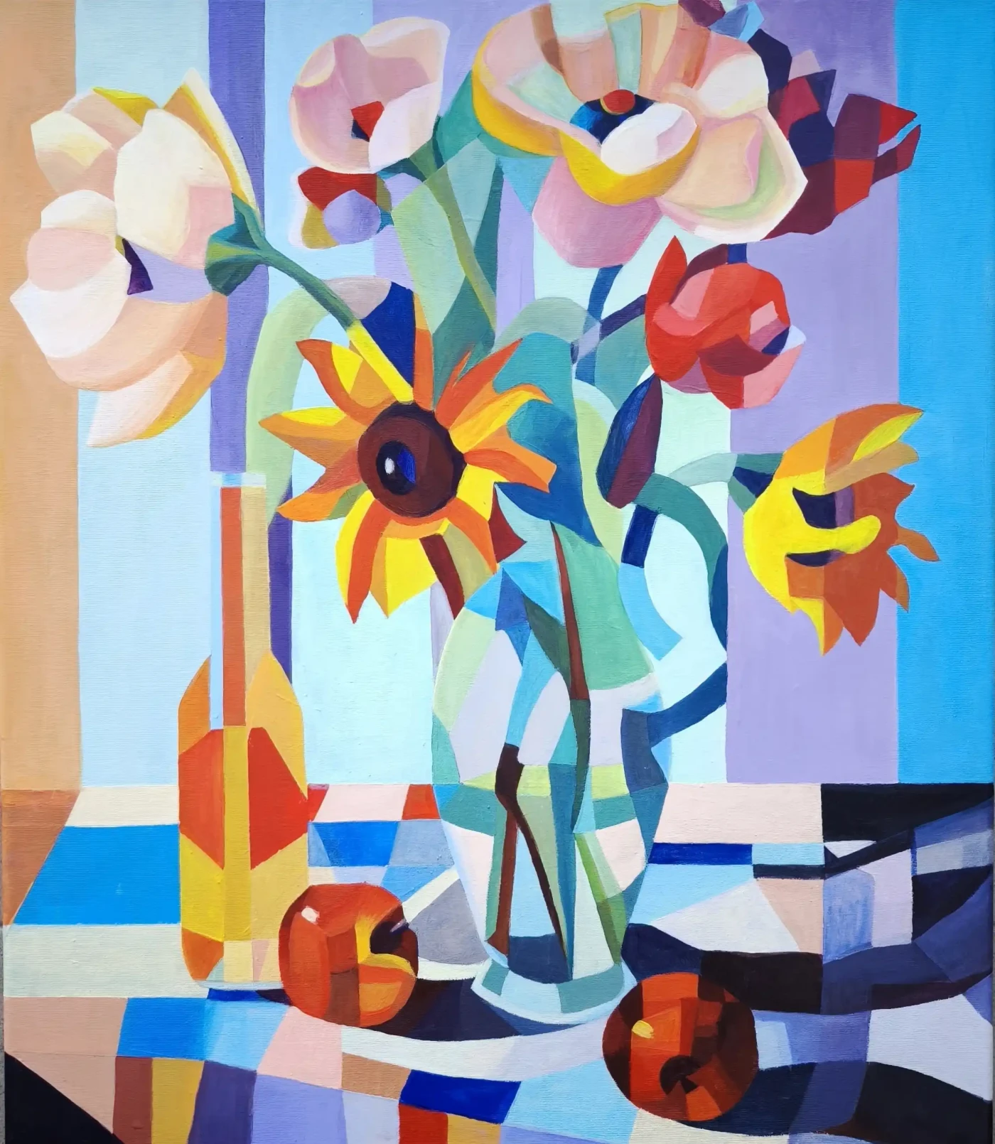 Featured image of Colorful Flower Still Life with Sunflower