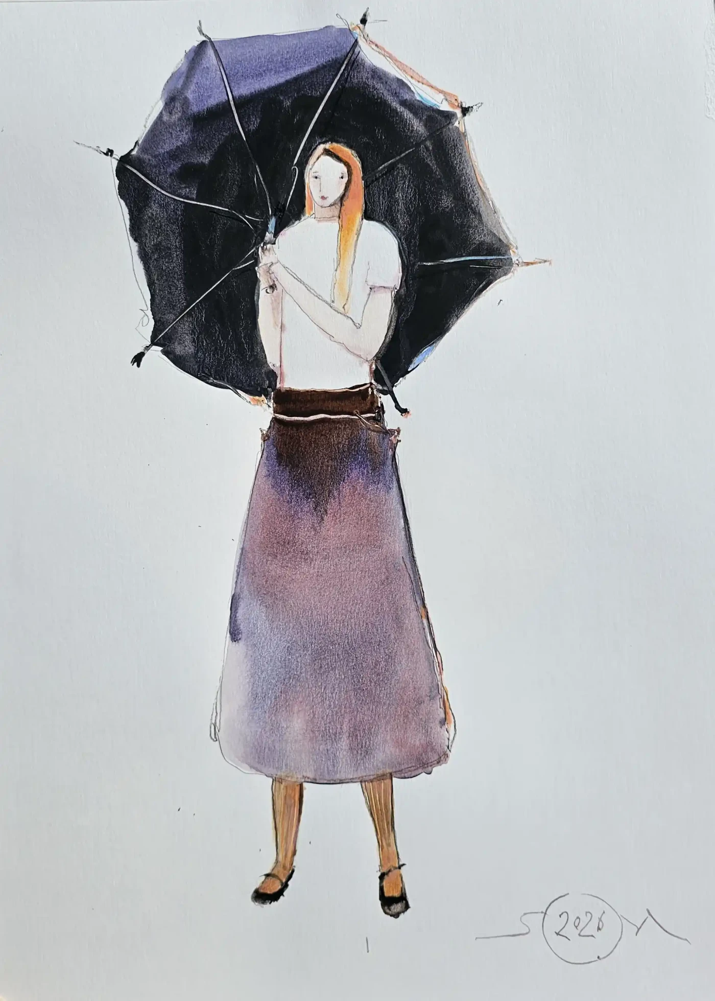 Featured image of Girl Beneath the Umbrella