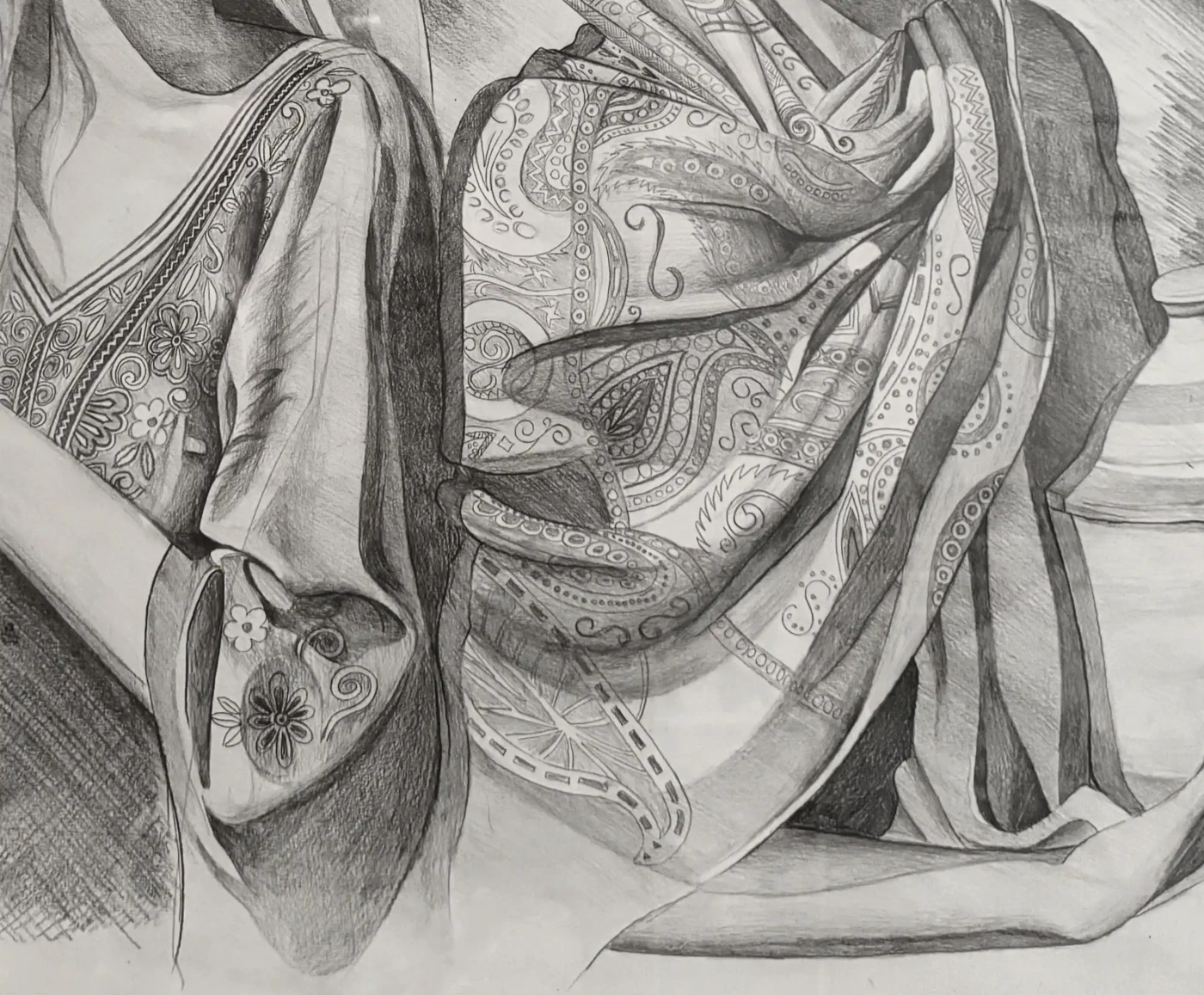 HOPE – Pencil Drawing on Paper | Syrian Heritage Artwork