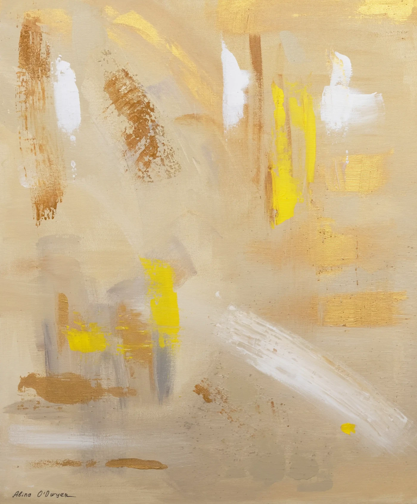 Featured image of Beige Abstract Structure Painting