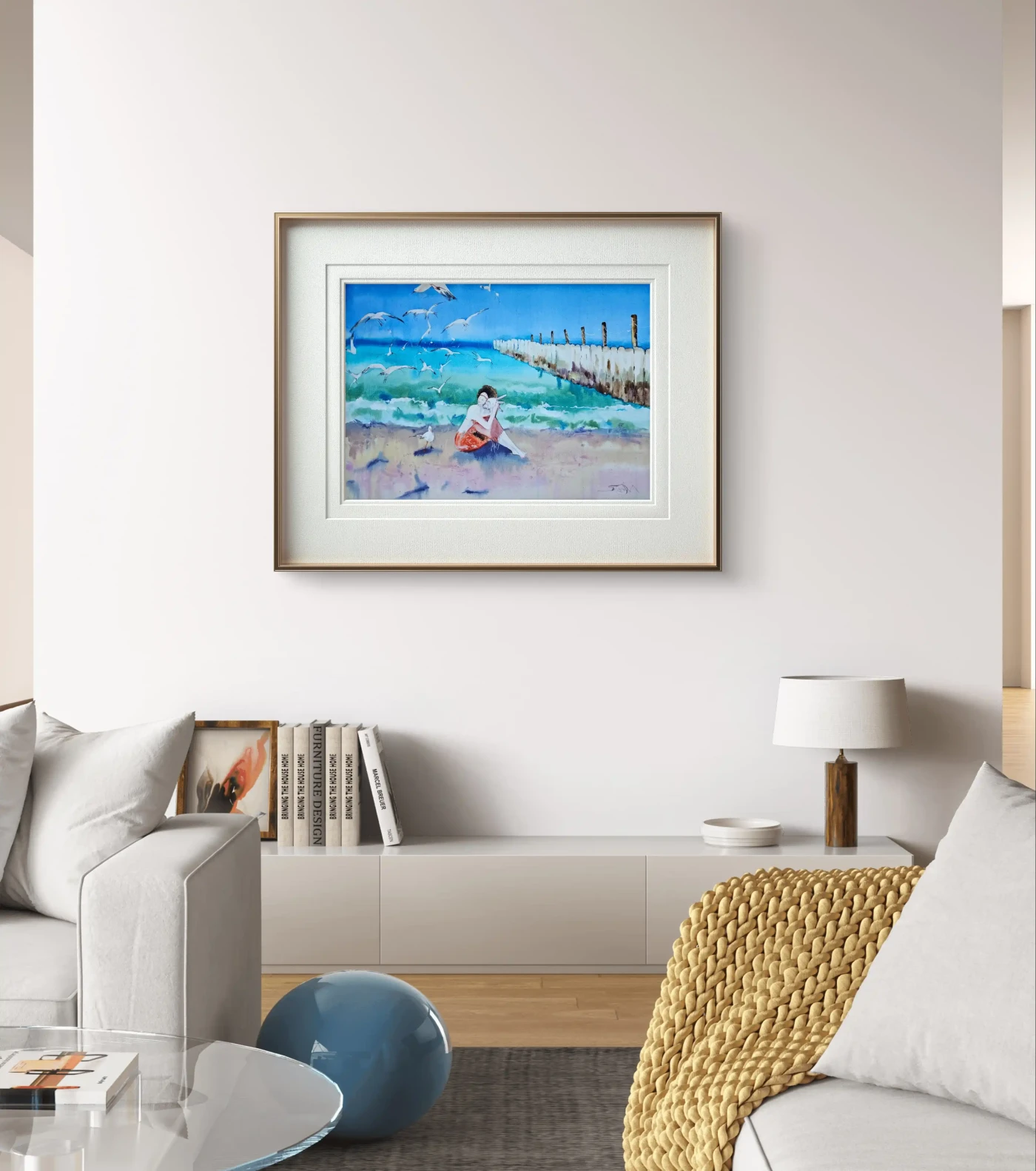 Mermaid: Sound of the Sea – Watercolor Ocean Art