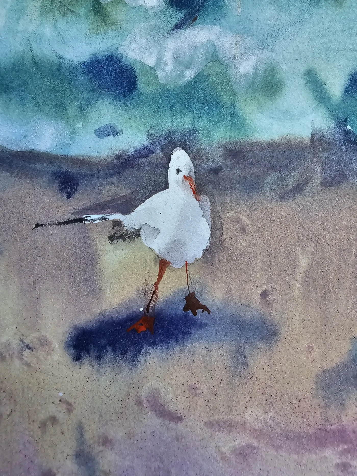 Mermaid: Sound of the Sea – Watercolor Ocean Art