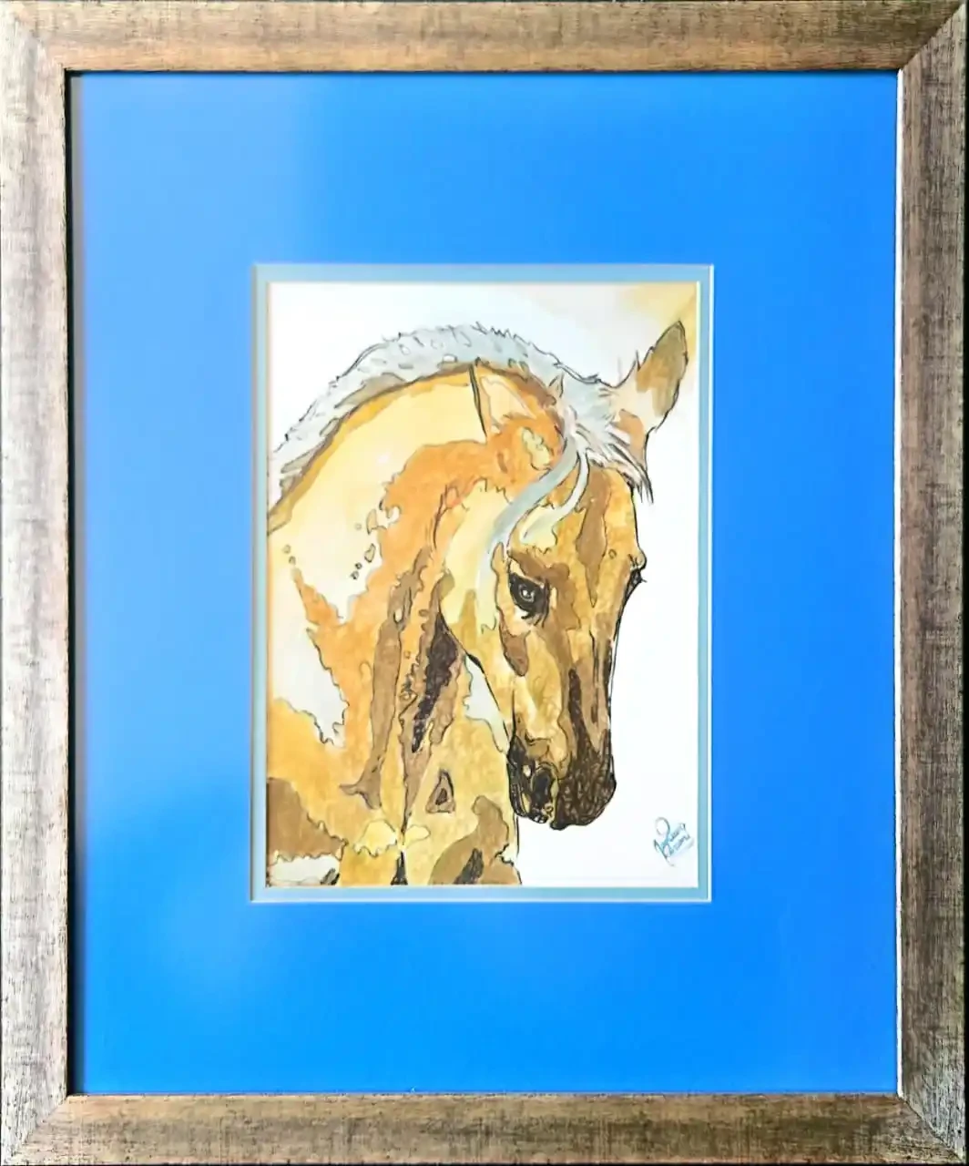 Featured image of GOLDEN GRACE – Original Watercolor Horse Painting