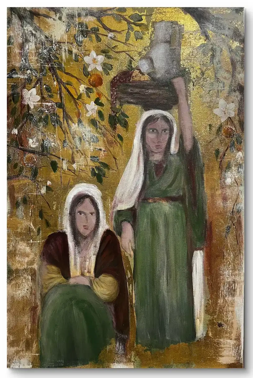 Featured image of Palestinian women & Orange trees - Artwork