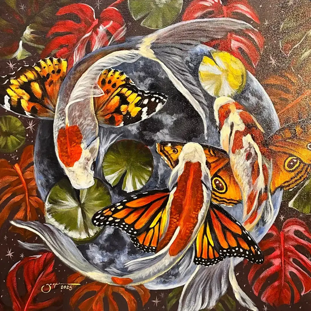Featured image of KOI-TTERFLY II – Oil Painting on Canvas