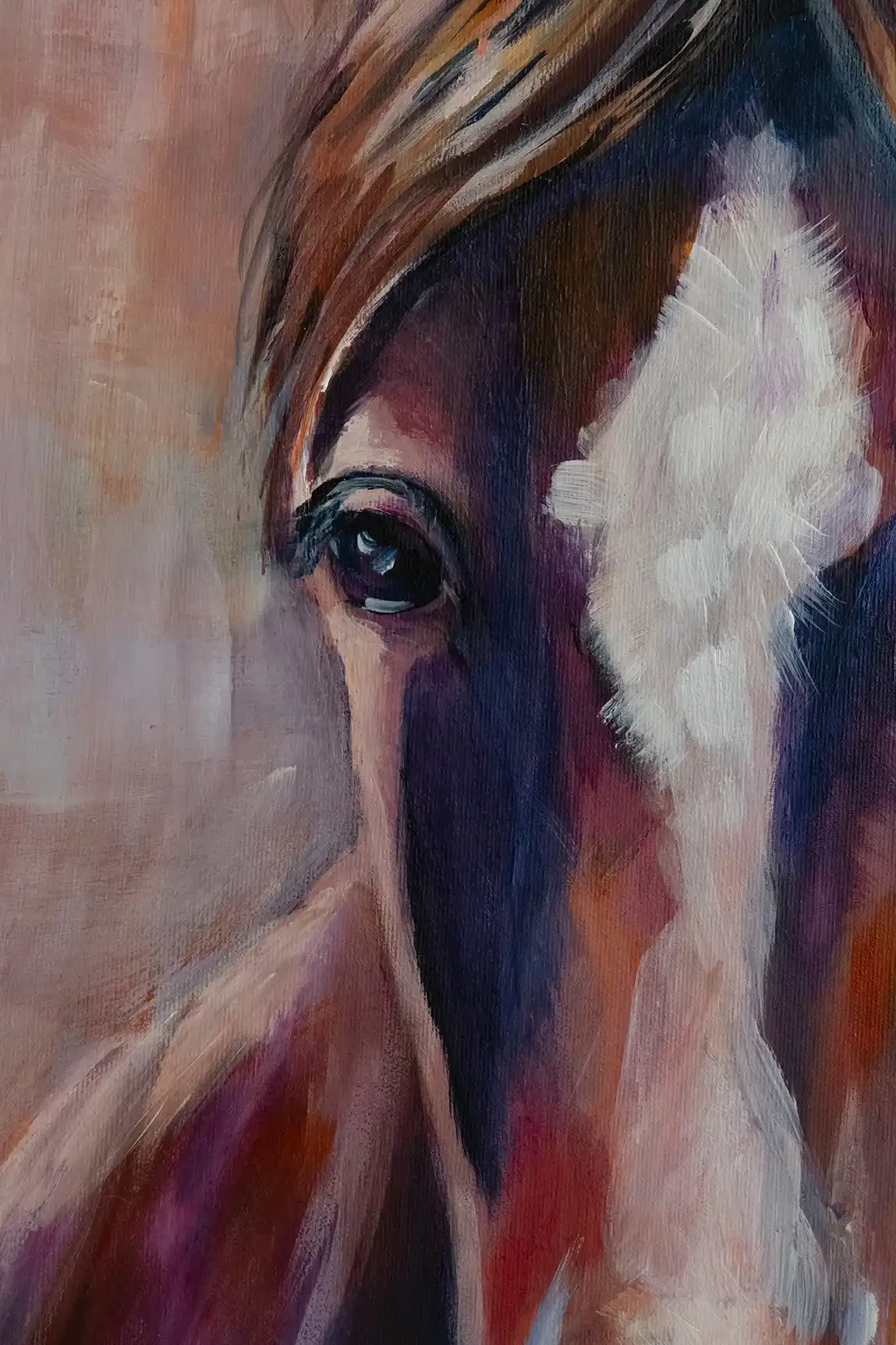 Purple Horse Portrait