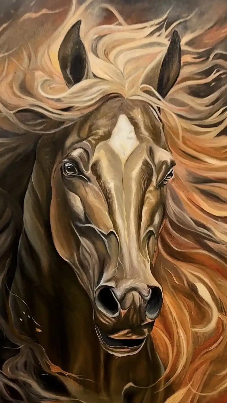 Fierce and Fiery - Original Masterpiece