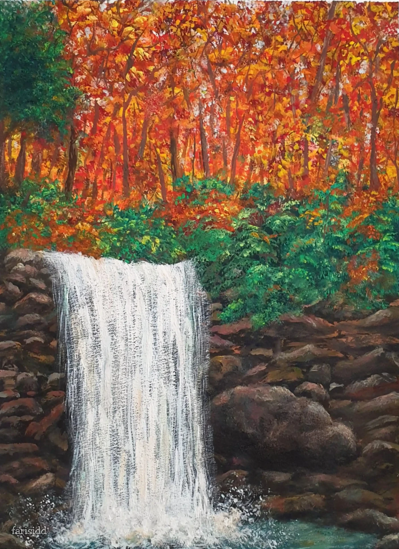 Featured image of Autumn Waterfall