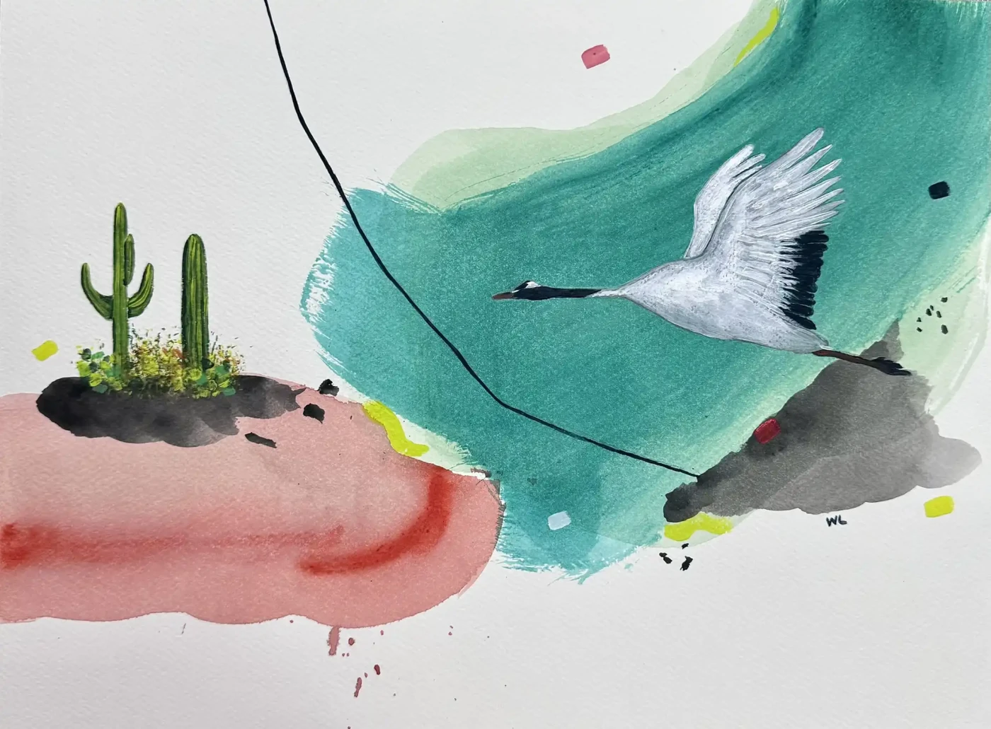 Featured image of Flight Over Desert Dreams - Artwork