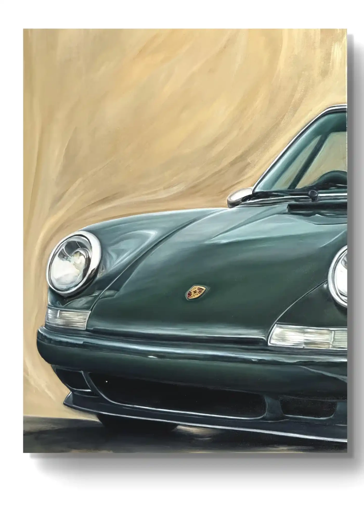 Featured image of Vintage Green Porsche - Artwork