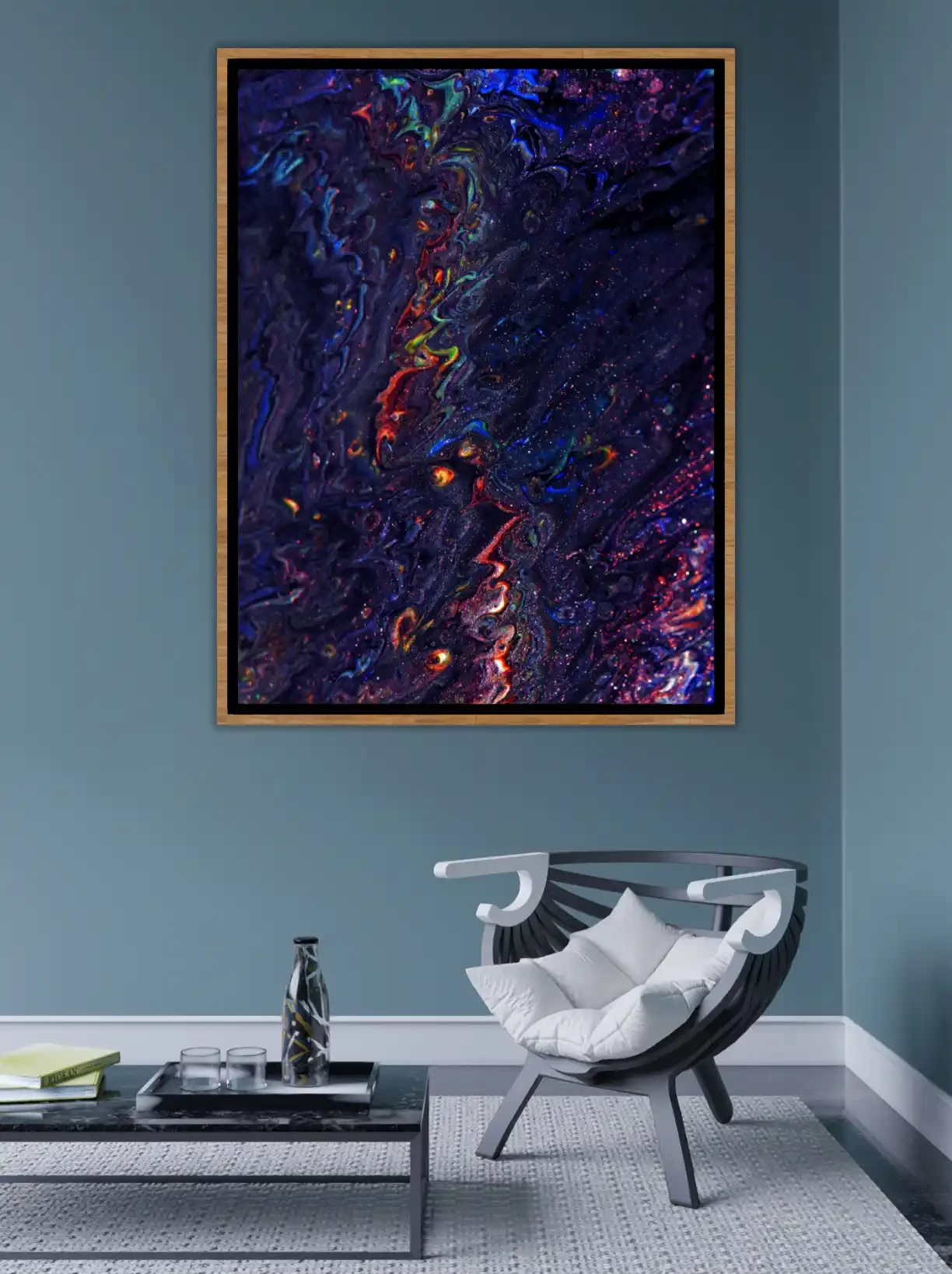 Infinity Currents – Celestial Abstract Wall Art