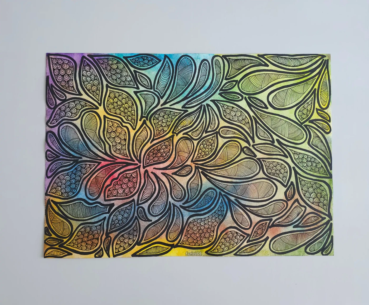 Leafy Labyrinth – Nature-Inspired Abstract Artwork