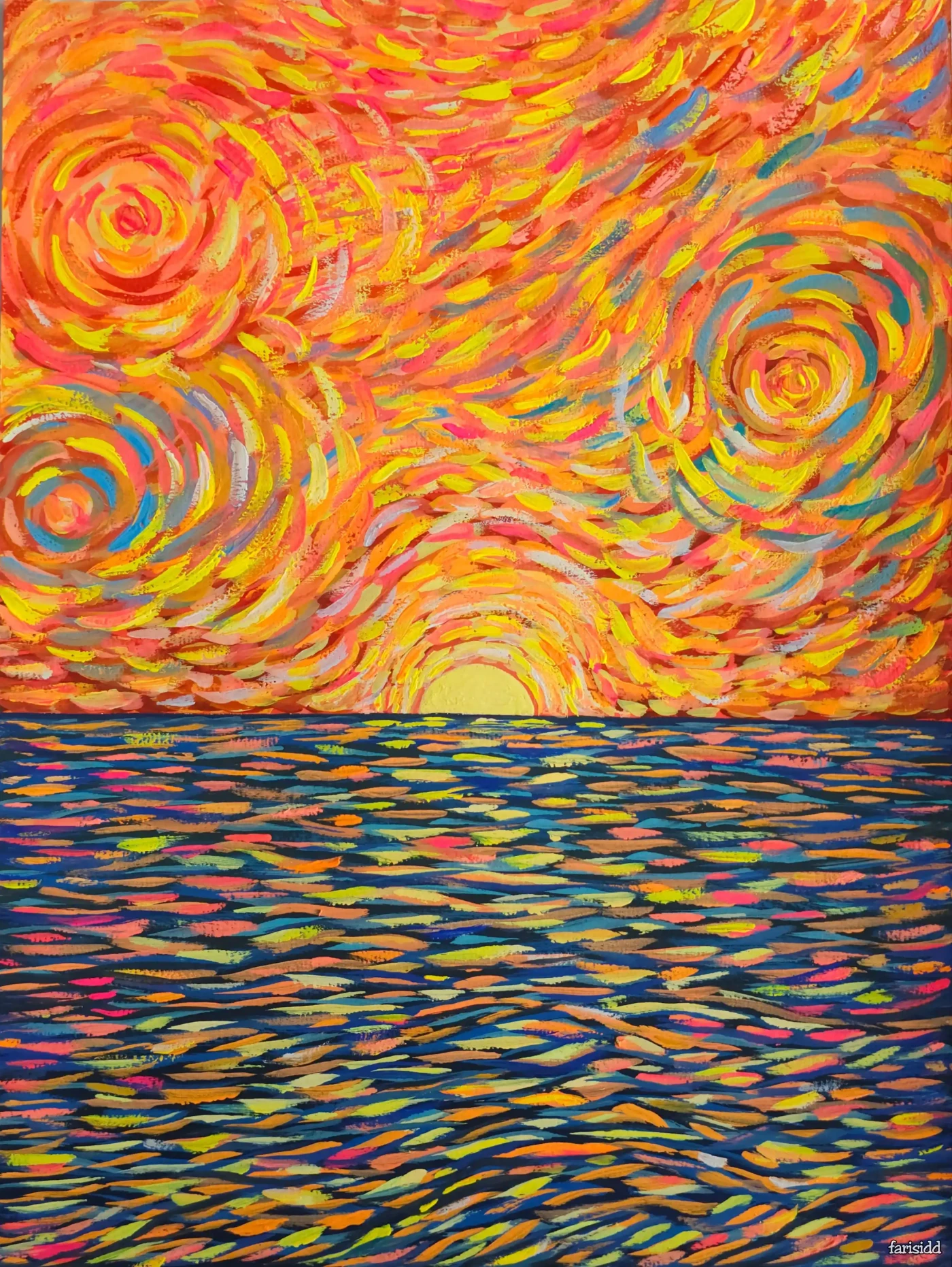 Featured image of Swirling Sundown - Artwork