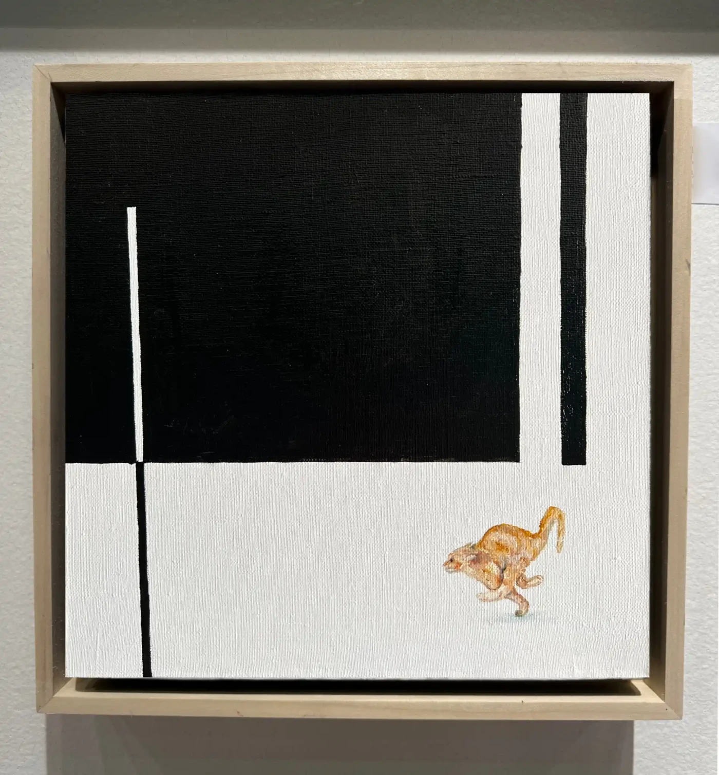 Featured image of Minimalist Geometric Painting with Ginger Cat