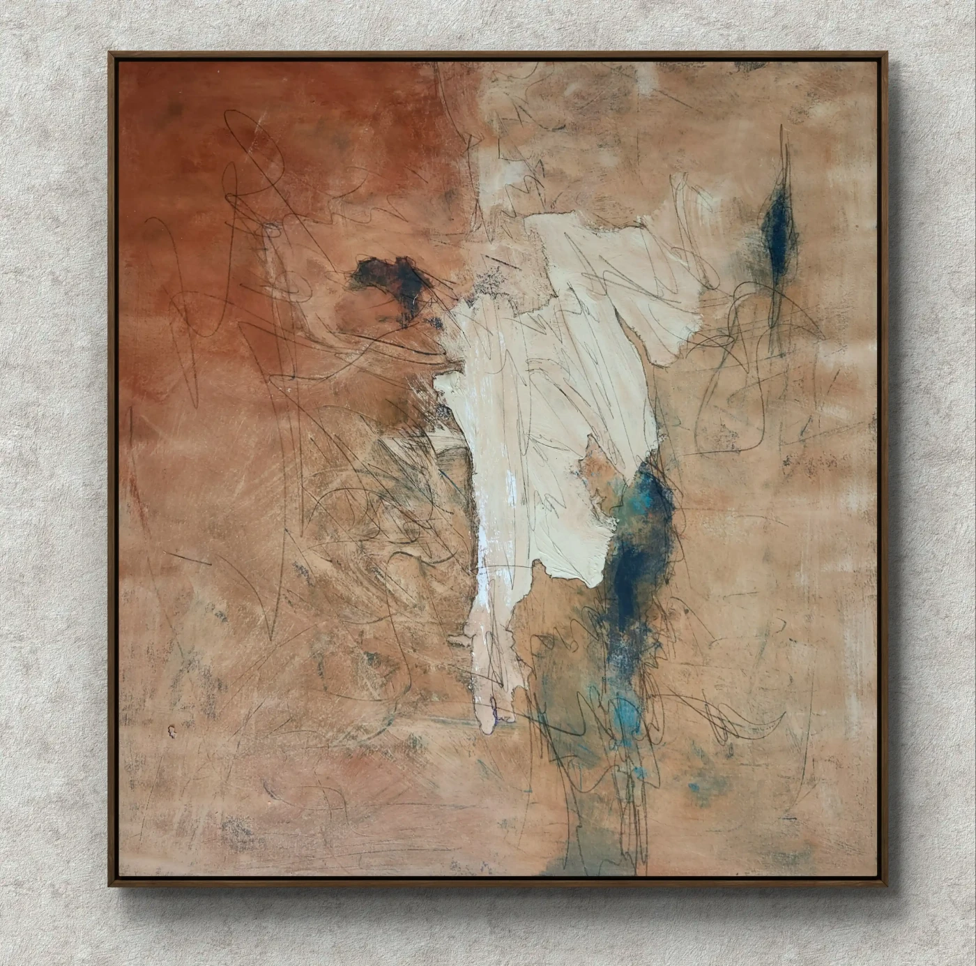 Echoes Beneath the Dust - Abstract Art