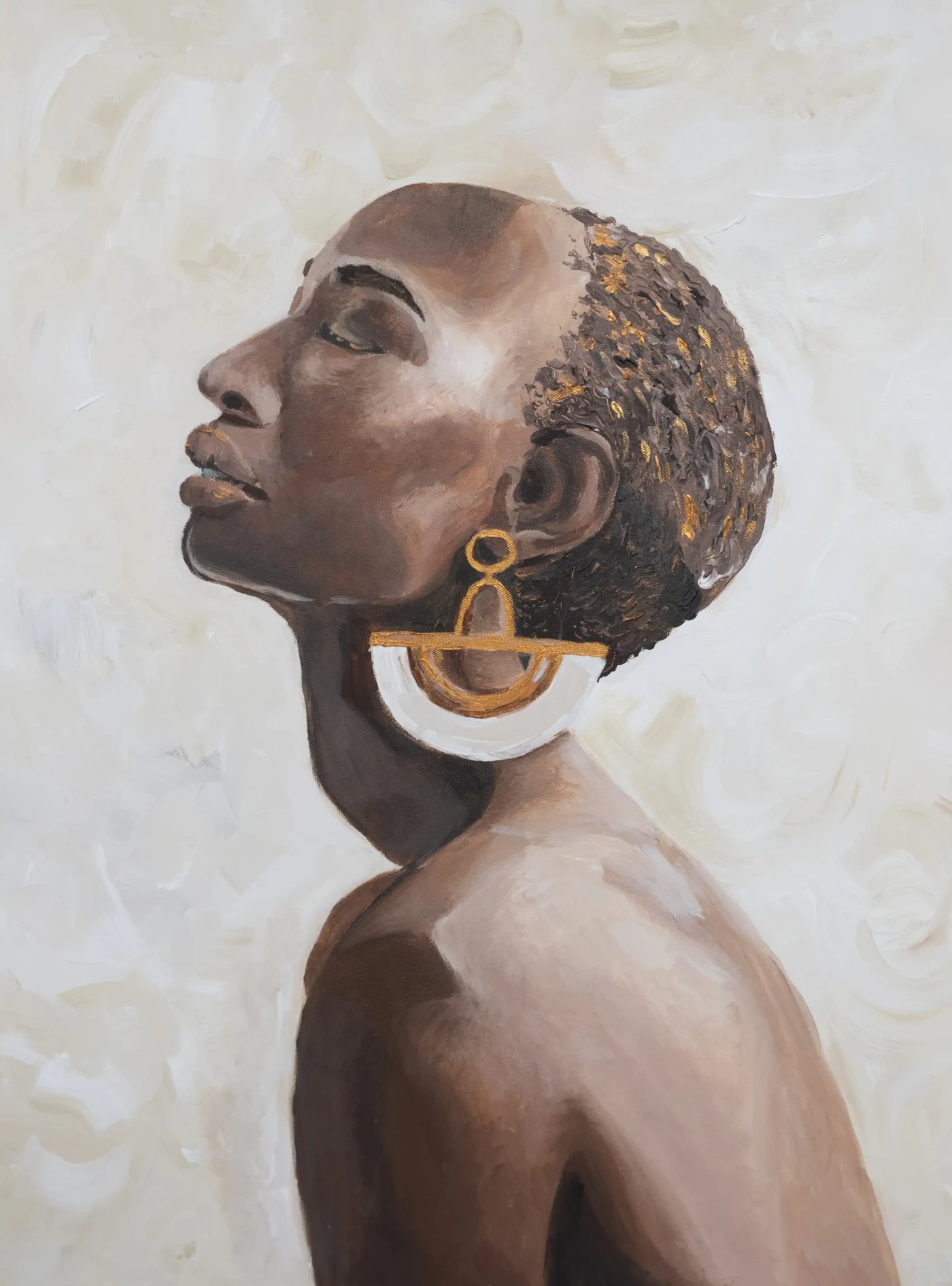 Iman, Female Contemporary Minimalistic Portrait