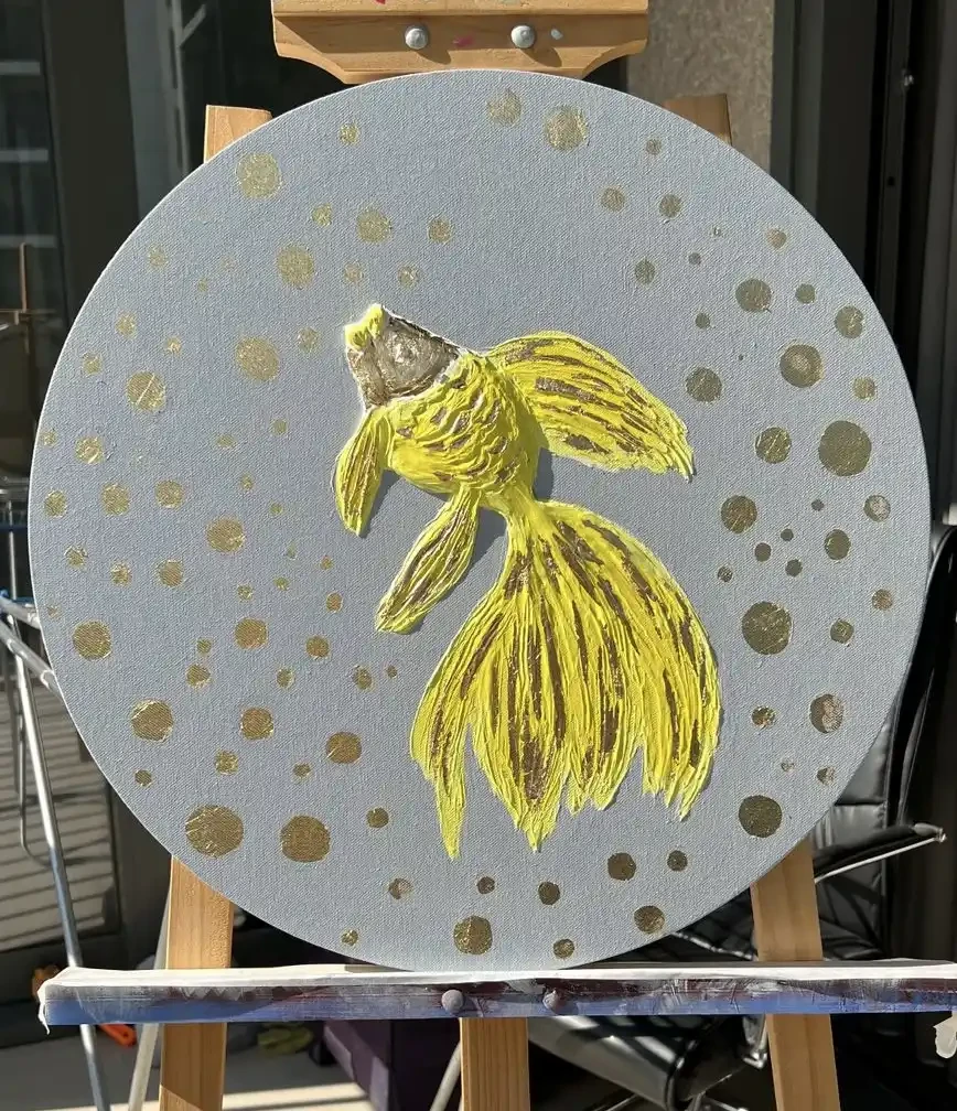 Glamour fish (Yellow Fish) - Artwork