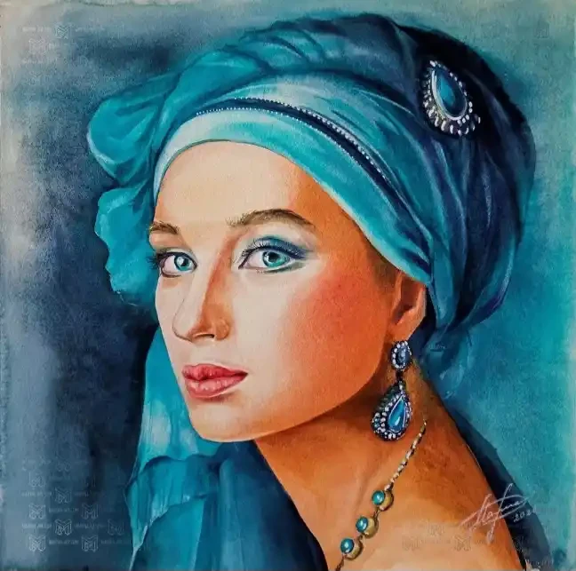 Featured image of “Lady in the Blue Turban”