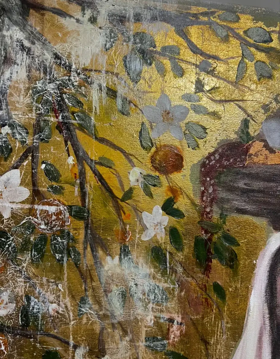 Palestinian women & Orange trees - Artwork