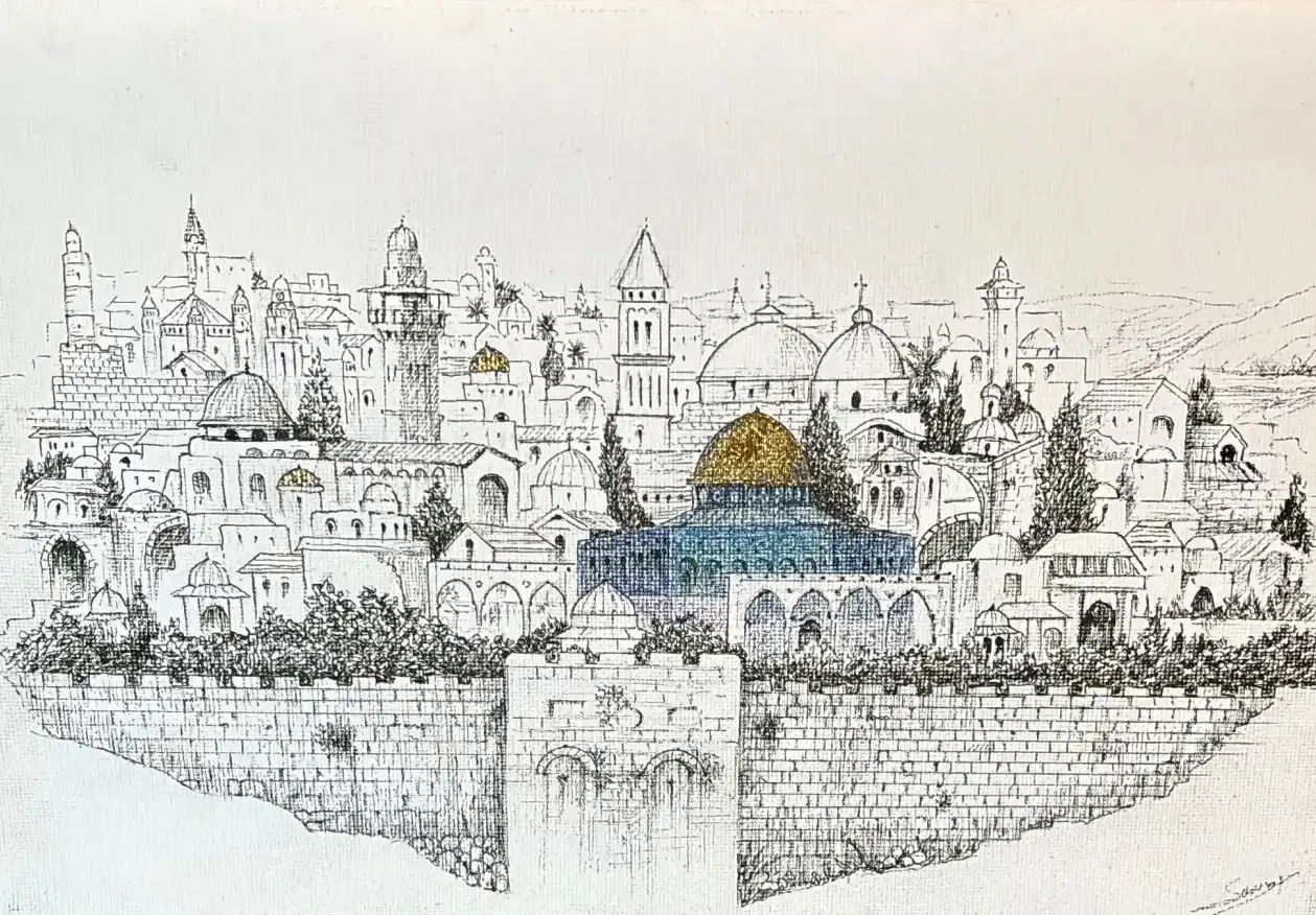 Featured image of The Dome of The Rock - Original Artwork
