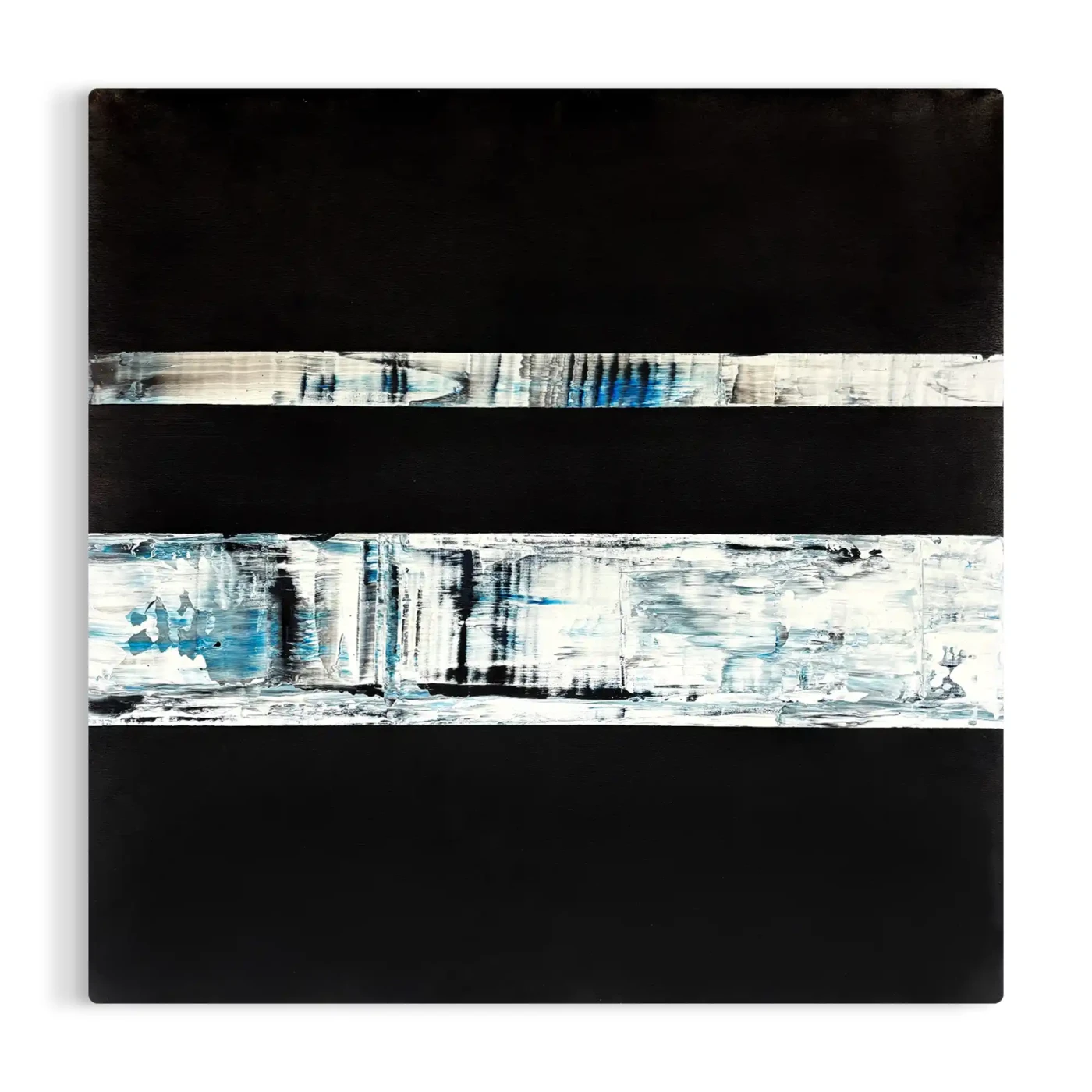 Featured image of Bold Horizons – Minimalist Black & Blue Abstract Artwork