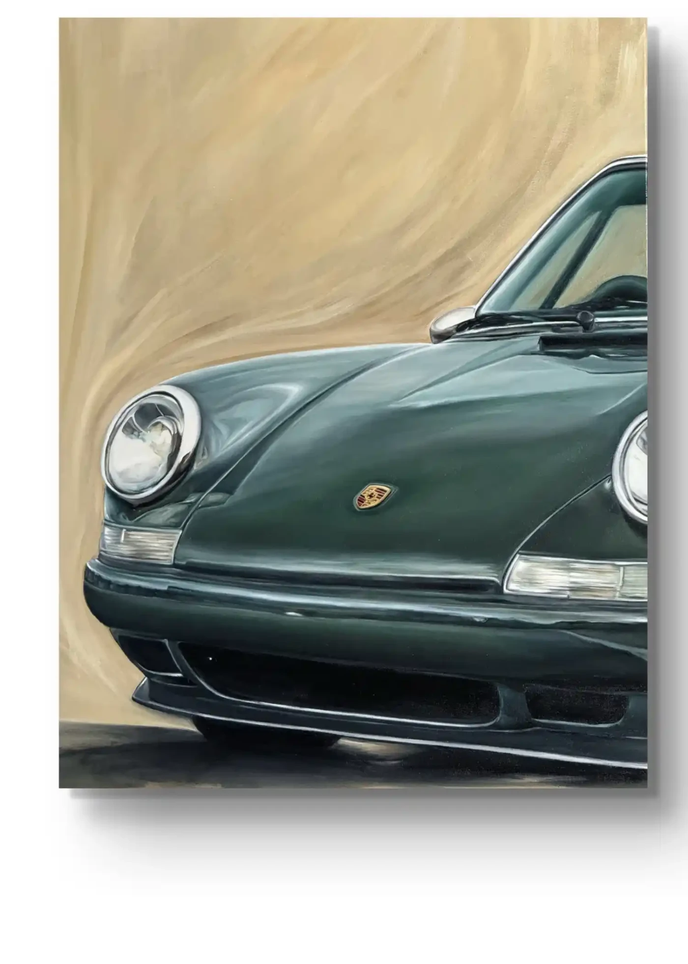 Vintage Green Porsche - Artwork