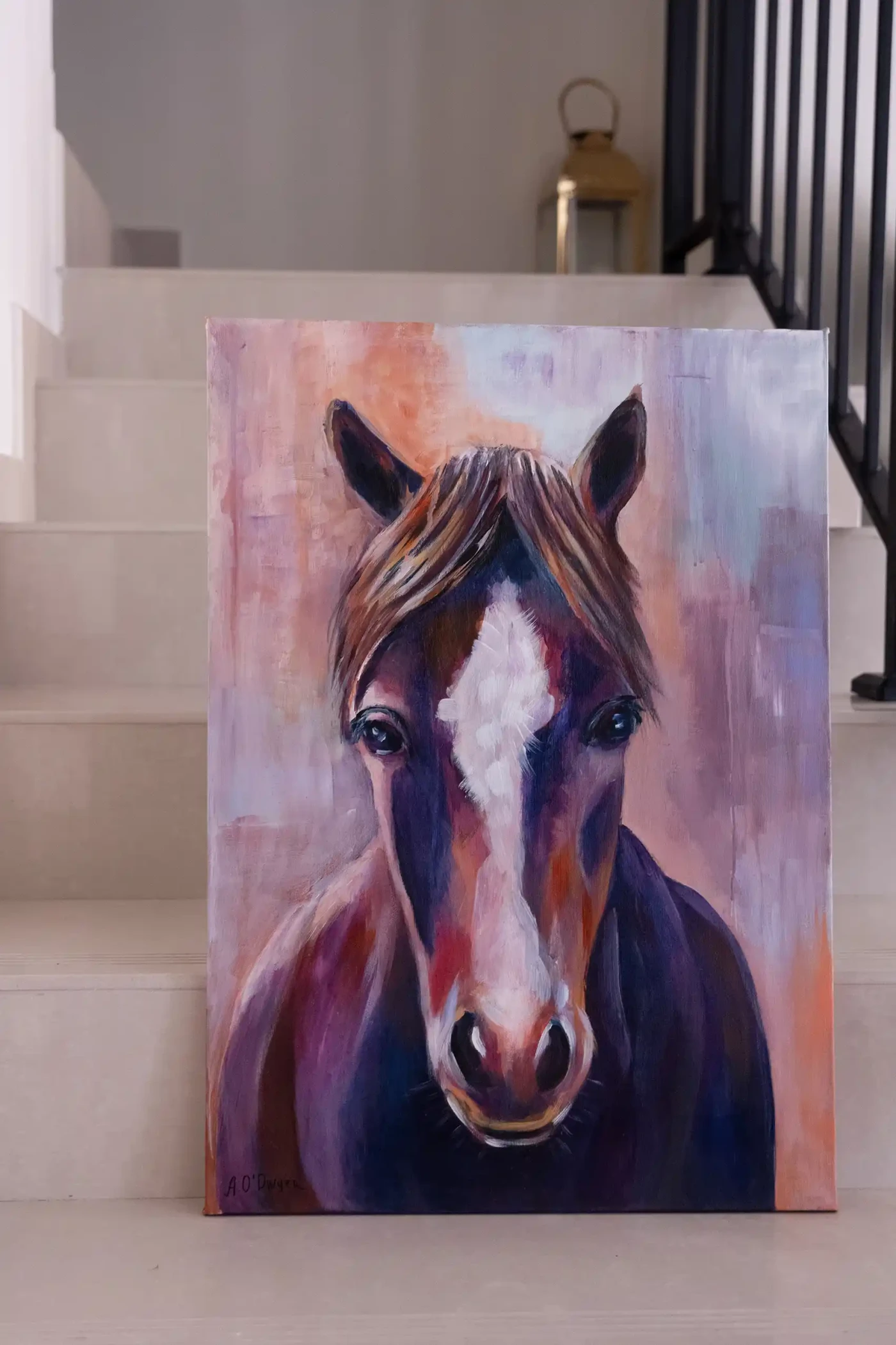 Purple Horse Portrait