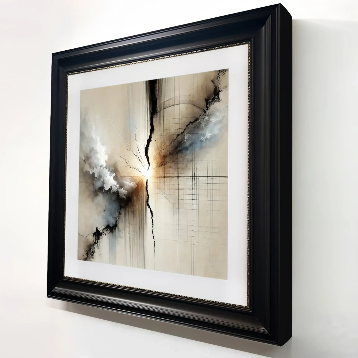 Ink Speaks in Silence I – Minimalist Digital Art with Cosmic Flow