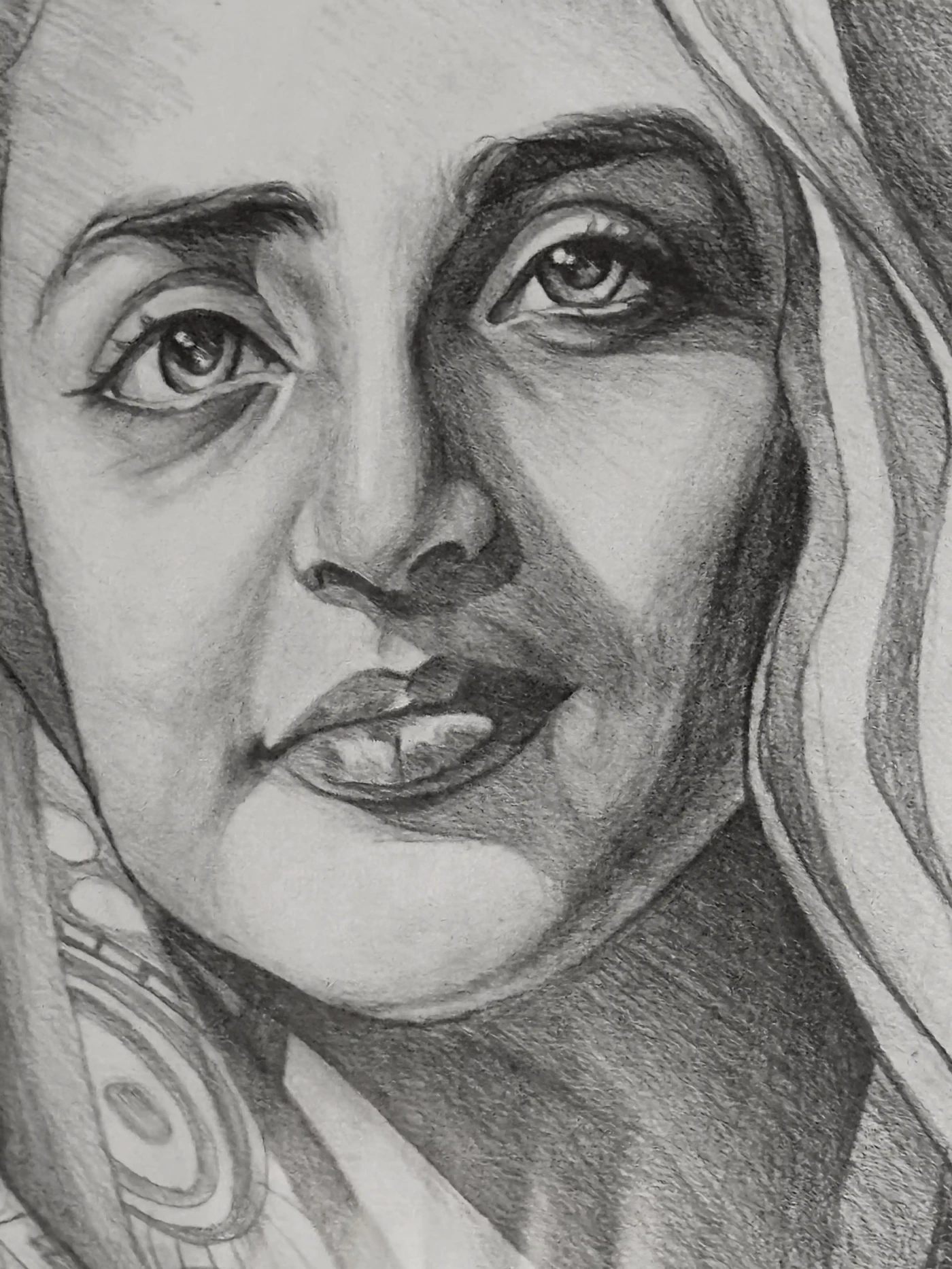 HOPE – Pencil Drawing on Paper | Syrian Heritage Artwork