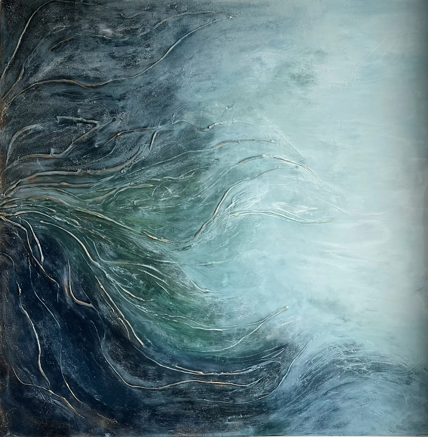 Featured image of Echoes of blue - Abstract Art