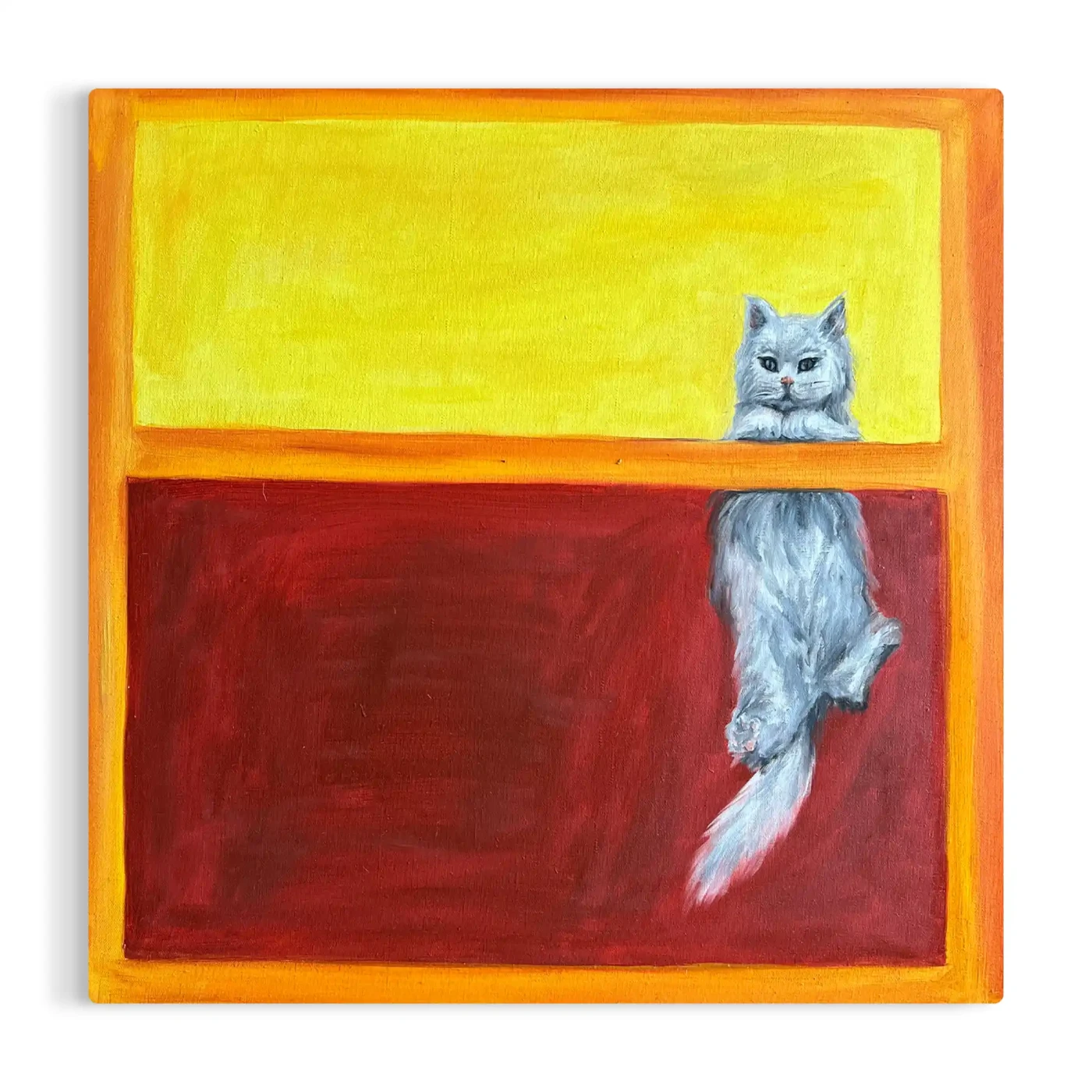 Rothko-Inspired Cat Minimalist – Artwork