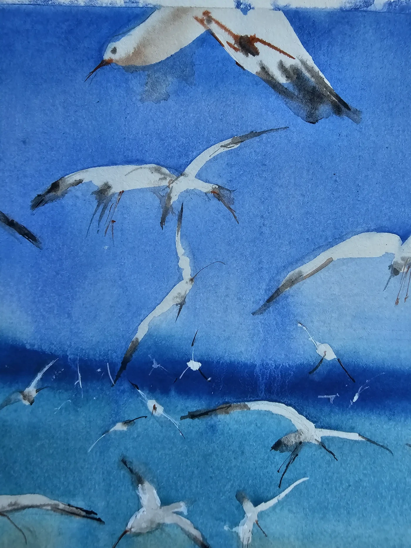 Mermaid: Sound of the Sea – Watercolor Ocean Art