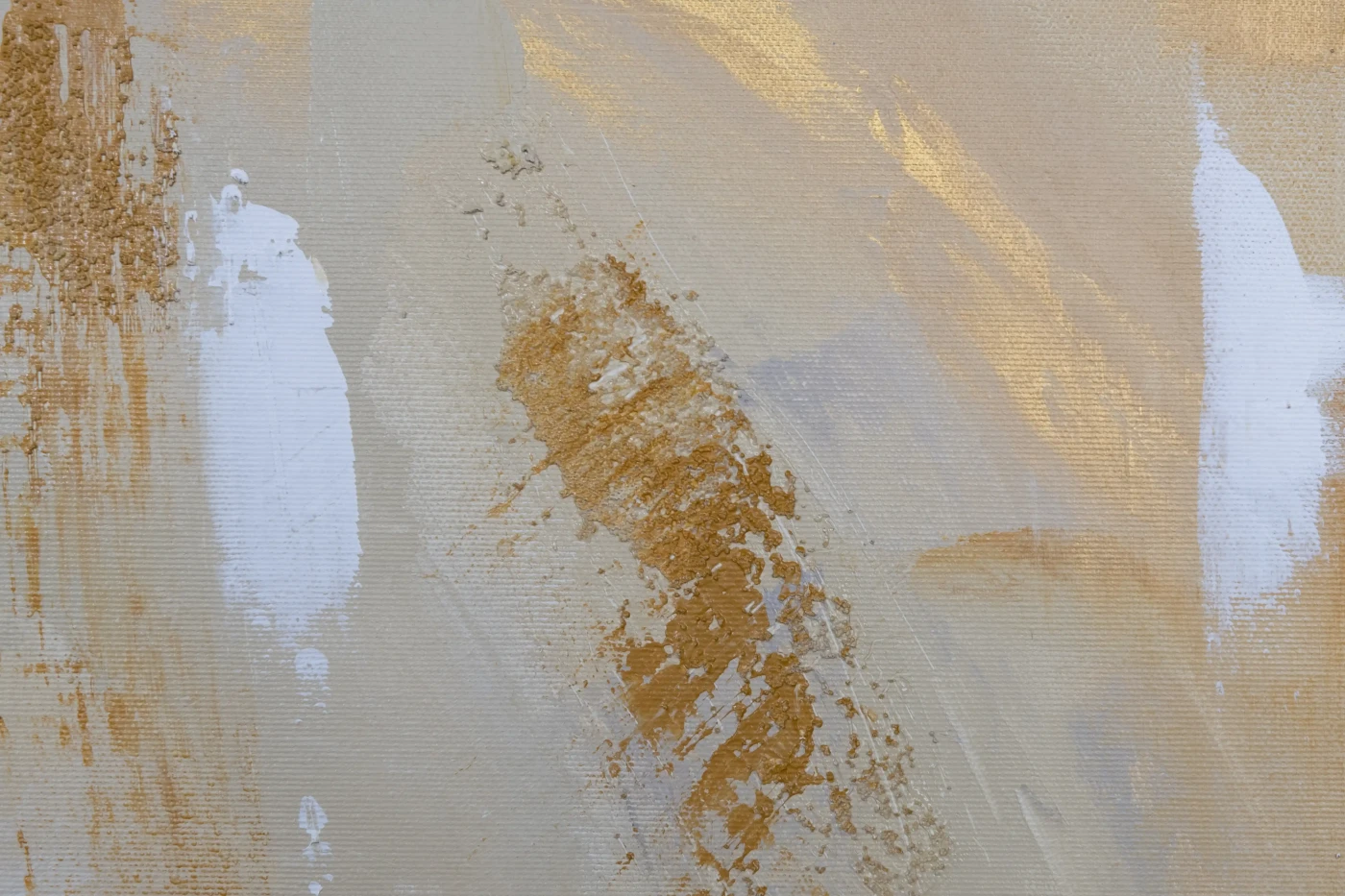 Beige Abstract Structure Painting