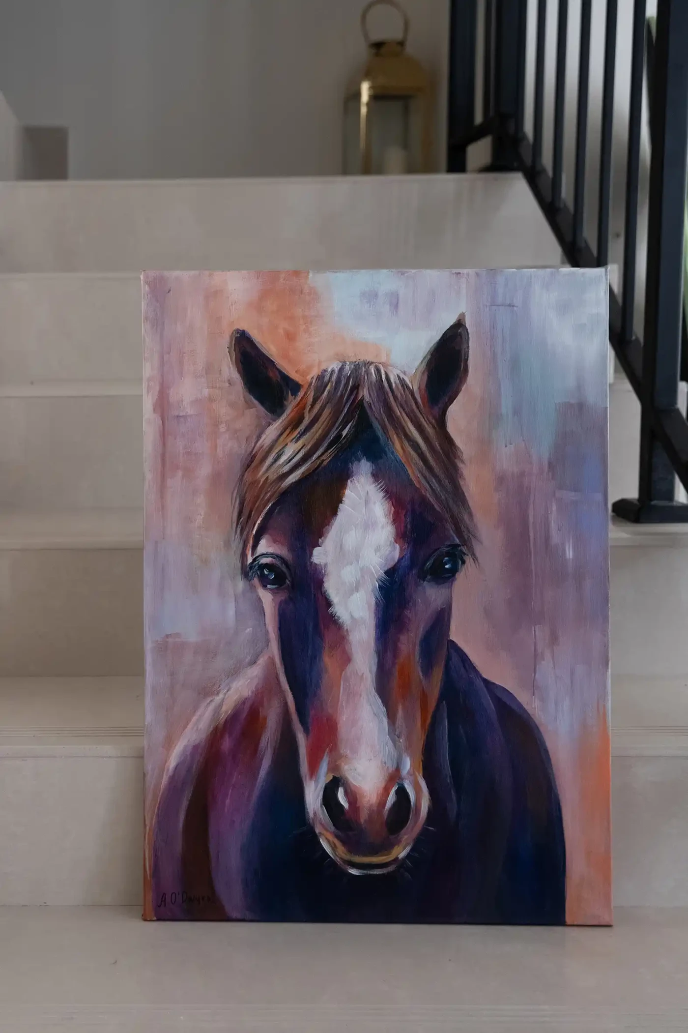 Purple Horse Portrait