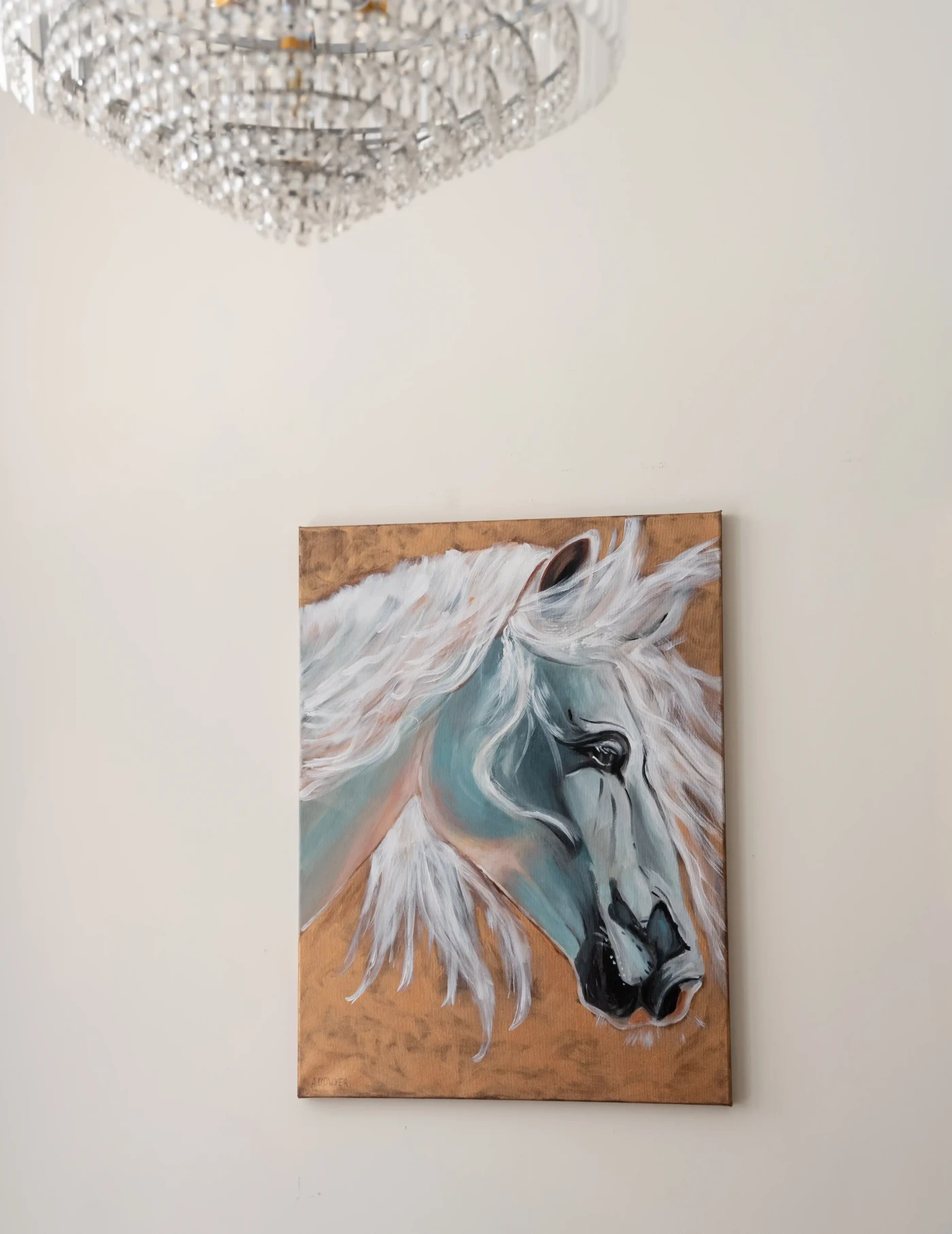 White Horse Portrait - Artwork