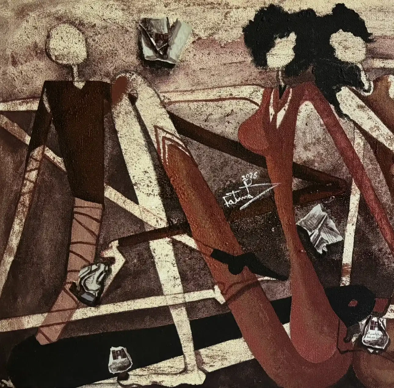 “The Castle” – Mixed Media on Canvas