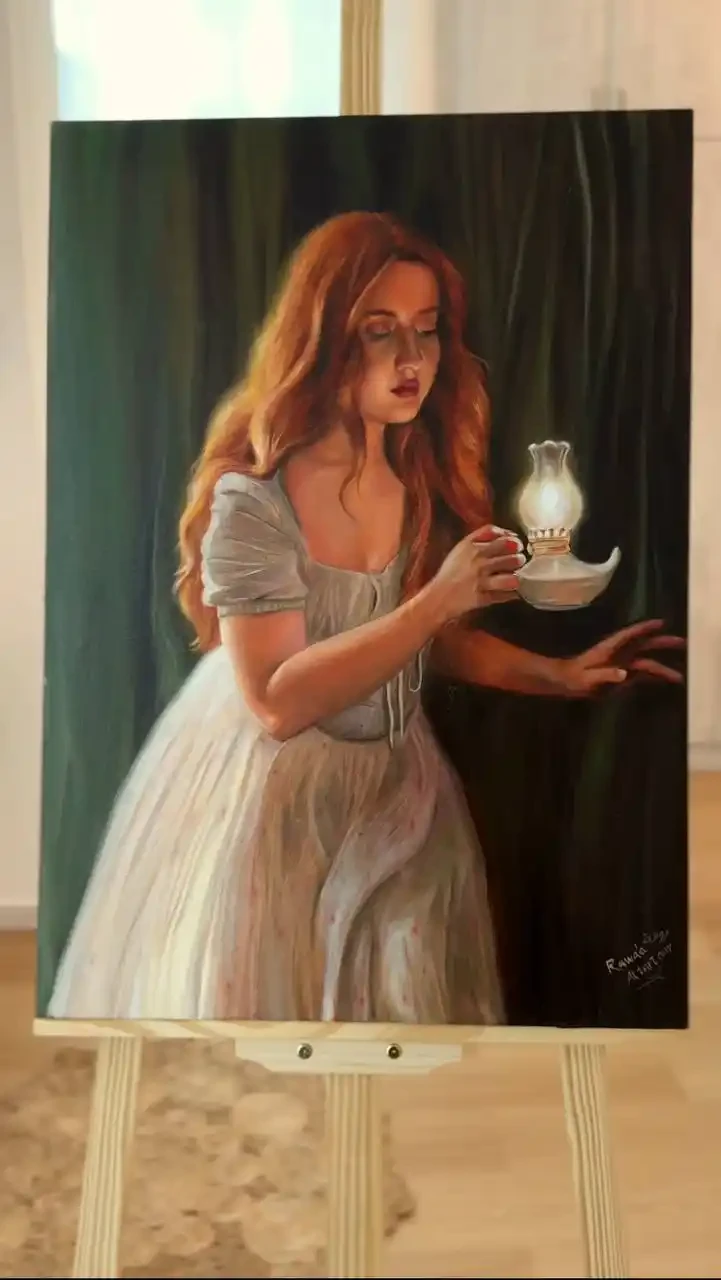 The Glow of Silence - Oil on Canvas