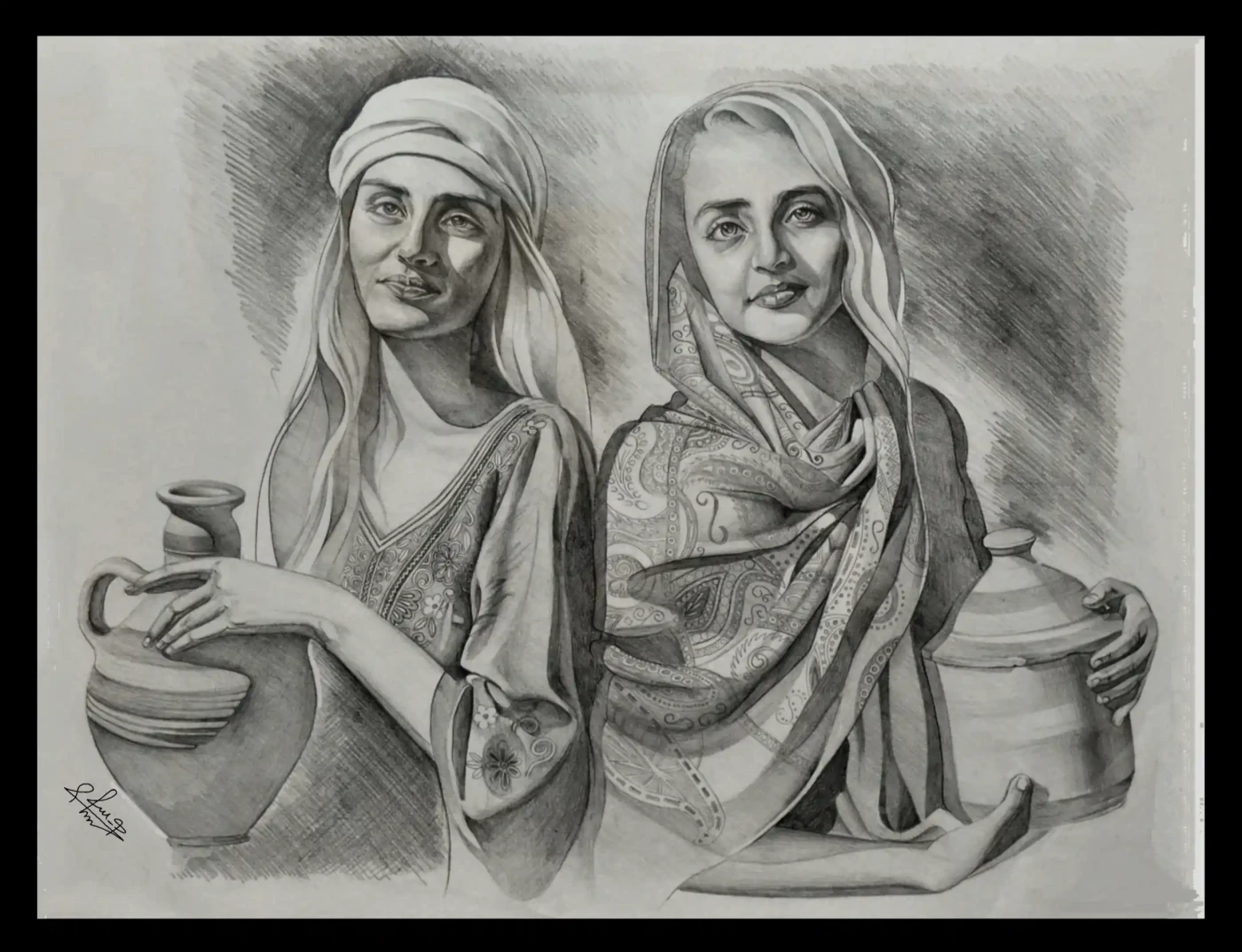 Featured image of HOPE – Pencil Drawing on Paper | Syrian Heritage Artwork